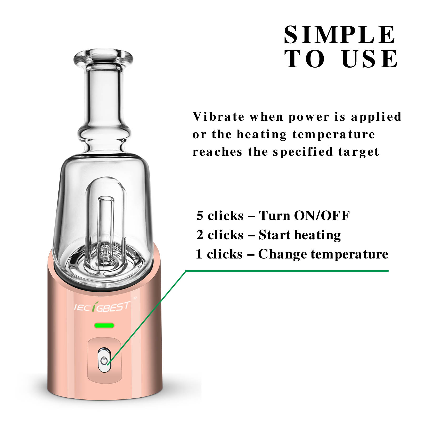 Best 3-in-1 Electric Dab Rig for Dry Herb, Wax & Oil - Portable E-Nail Kit for Concentrates | Perfect for Home Use, Travel & Dabbing Enthusiasts
