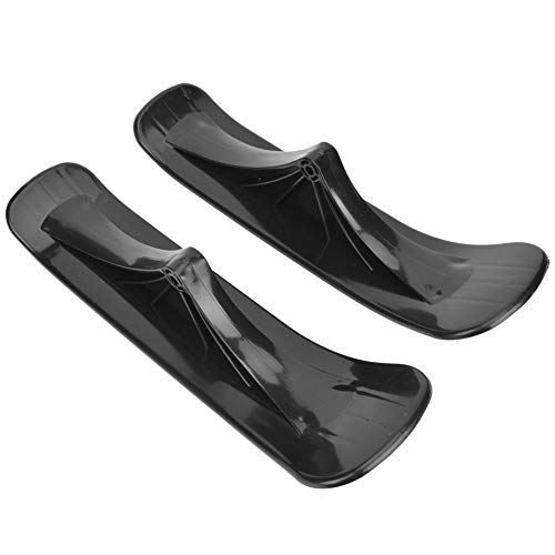 Best Ski Sled Set - 1 Pair Black Snow Scooter & Ski Board Combo for Winter Sports | 2-in-1 Sled Sleigh Accessories for Balance Bikes | Perfect for Snow Play, Backyard Sliding & Outdoor Winter Adventures