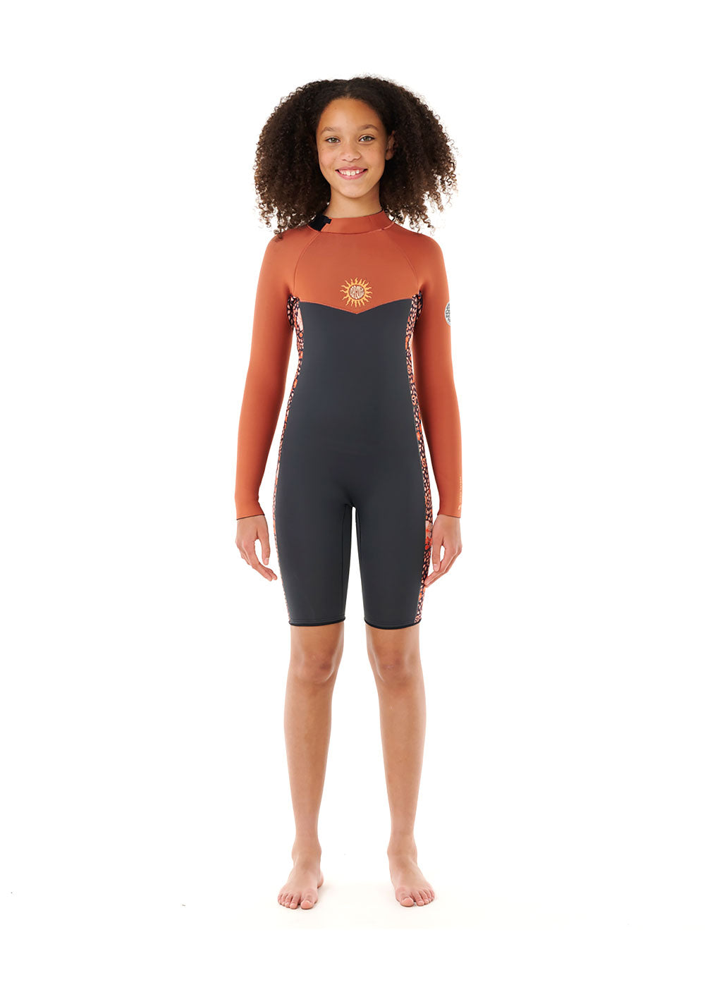 Rip Curl Girls Dawn Patrol 2mm BZ LS Spring Suit Wetsuit - Youth Long Sleeve Swimsuit for Surfing, Swimming & Water Sports
