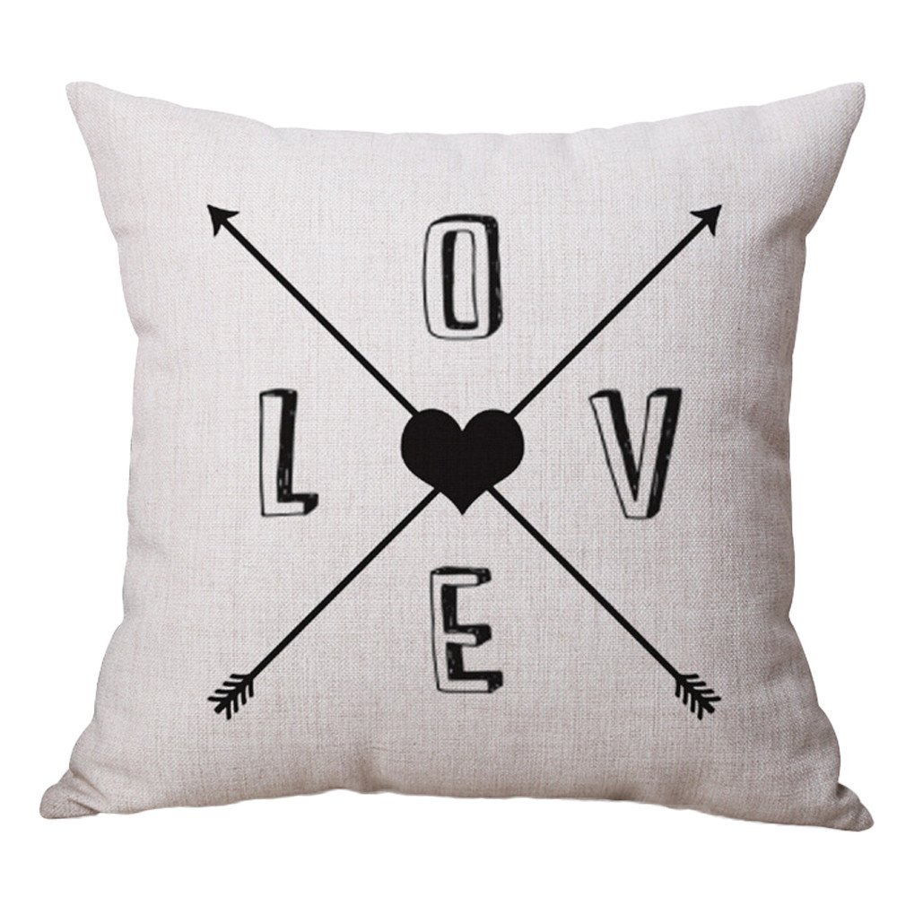 Square Pillow Cover 18x18 Inch - Hidden Zipper Closure Decorative Throw Pillow Case for Sofa, Bed, Couch - Soft Cushion Cover for Home Decor, Living Room & Bedroom Accessories (Medium, Beige)