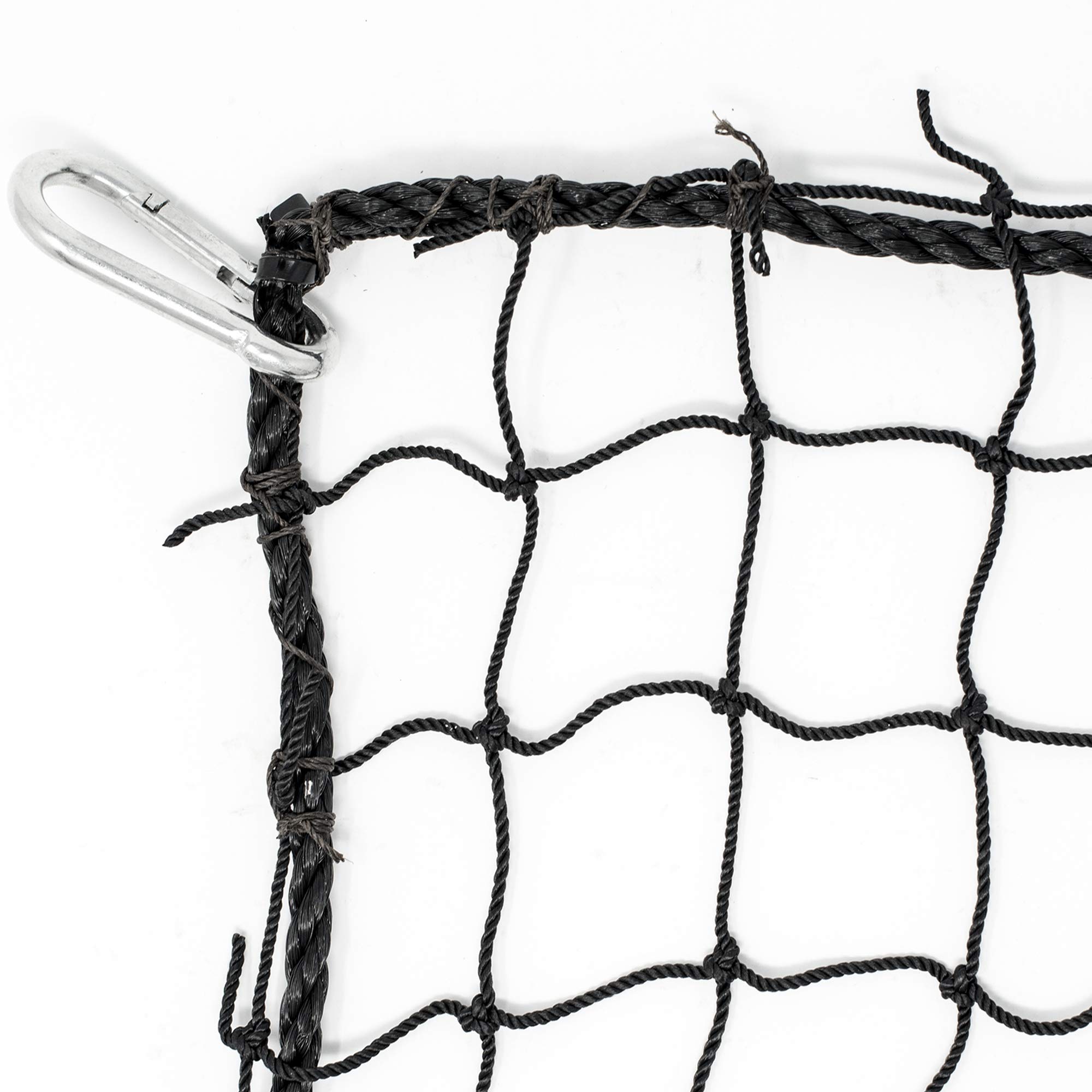 36-Ply Twisted Knotted Nylon Baseball Backstop Net - Heavy Duty Practice & Training Net for Baseball, Softball, and Backyard Games - Perfect for Batting Cages, Fielding Practice, and Sports Facilities