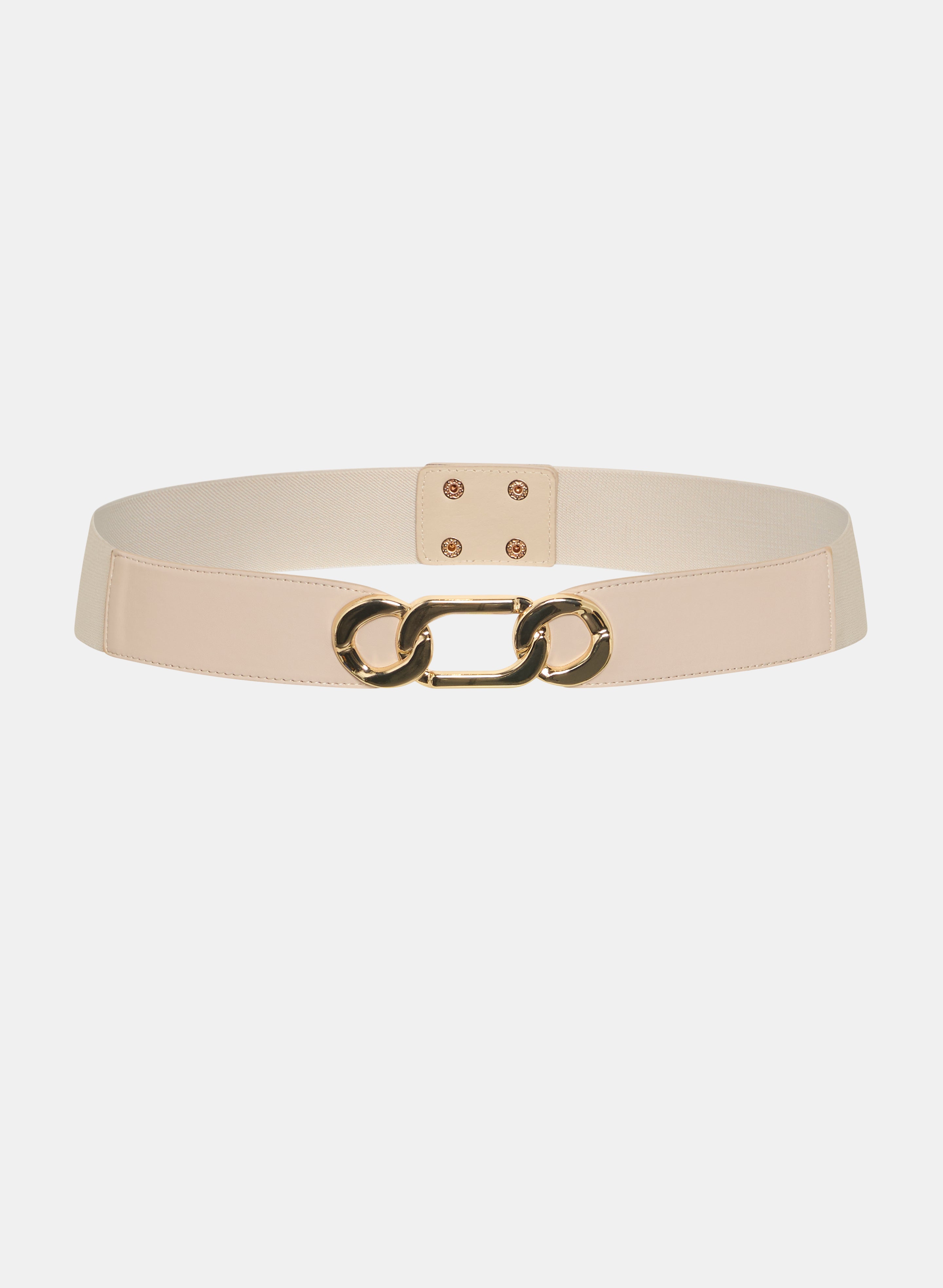 Stylish Chain Buckle Belt for Men & Women - Adjustable Waist Belt with Metal Chain Detail - Perfect for Casual, Office & Evening Wear