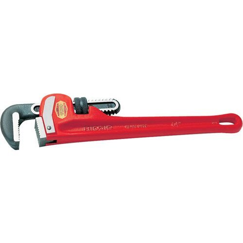 24-Inch Cast Iron Straight Pipe Wrench - Heavy Duty Plumbing Tool for Home Repairs, DIY Projects & Professional Use