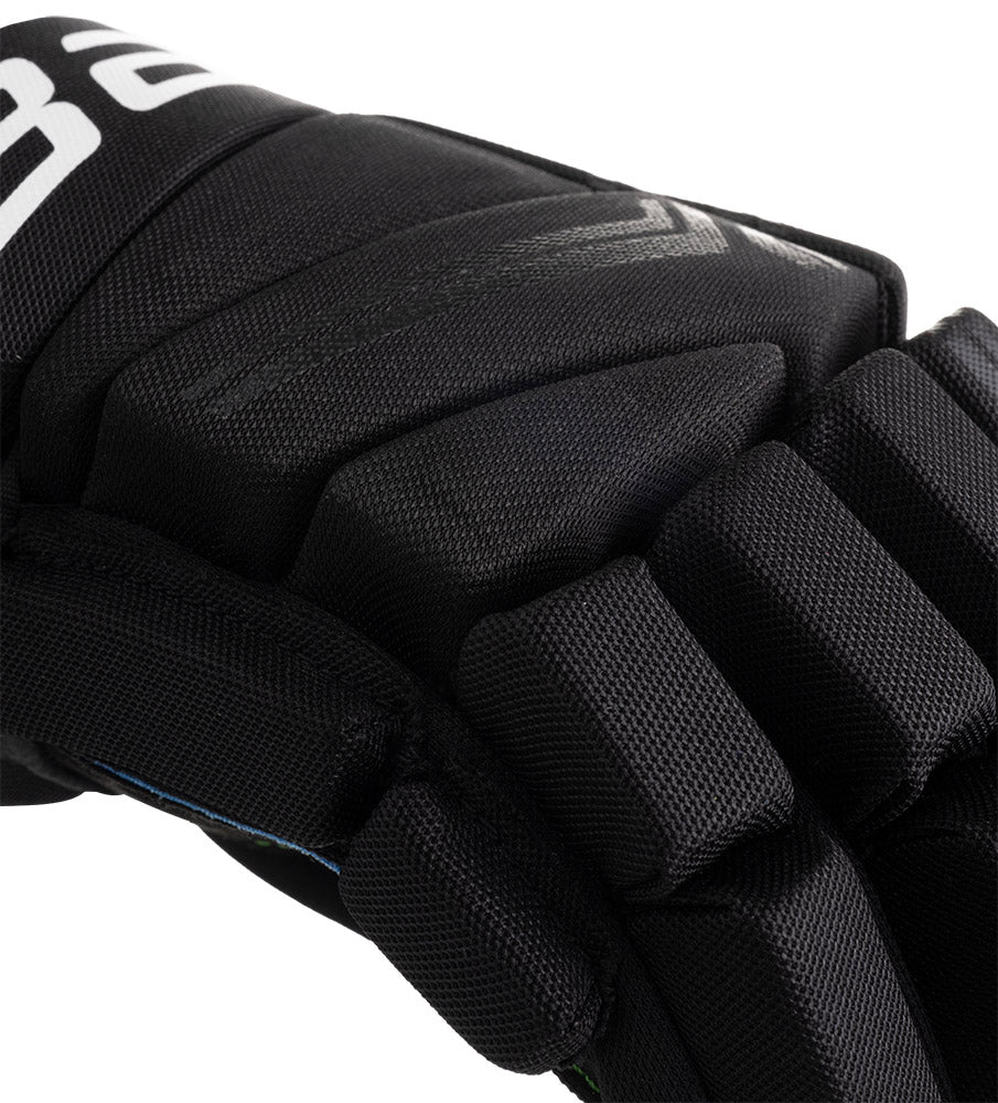 Bauer X 2024 Junior Ice Hockey Gloves - Youth Hockey Protective Gear for Boys & Girls - Perfect for Ice Skating, Hockey Practice & Games