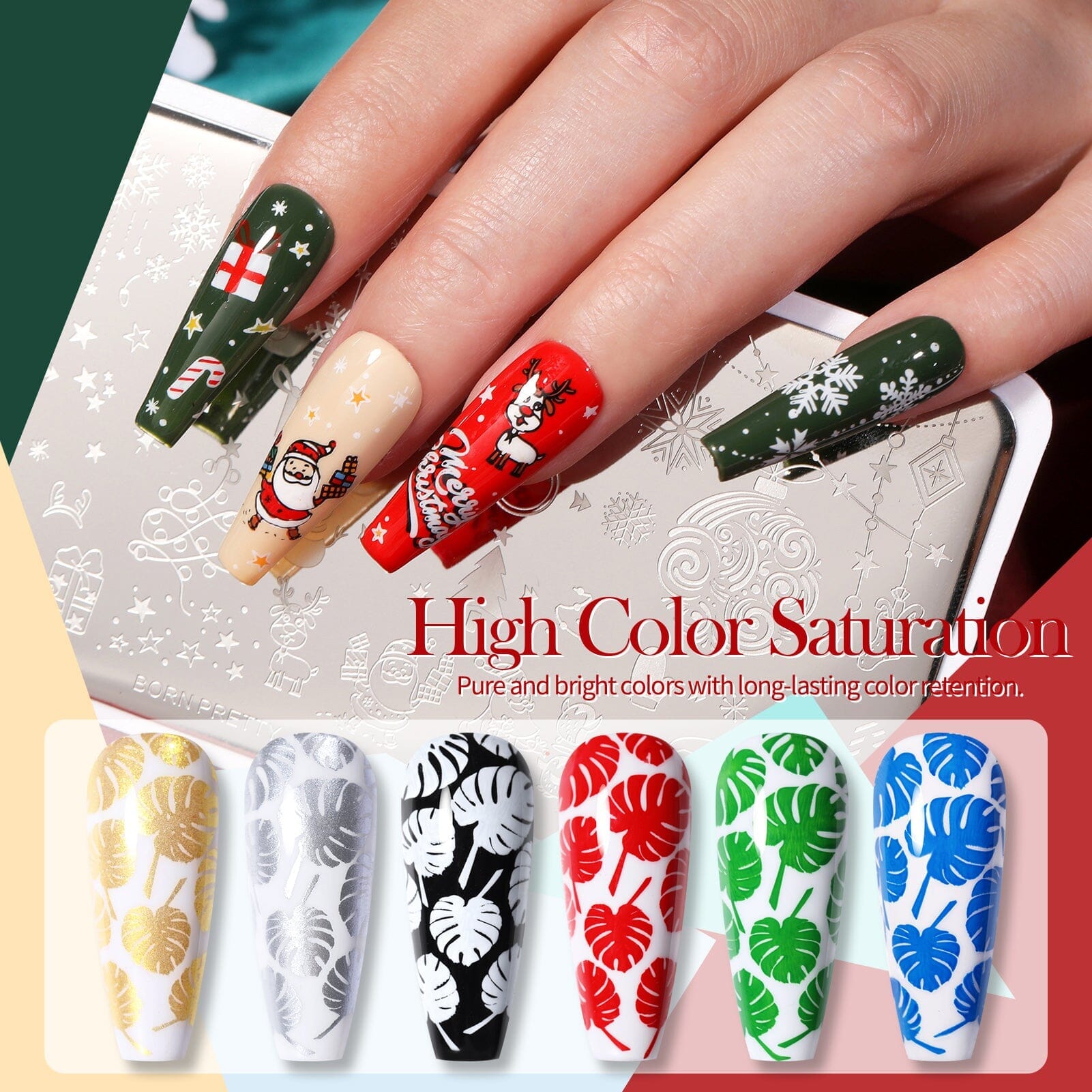 12 Colors Nail Stamping Polish Set - 10ml Bottles for Professional Nail Art Designs | Perfect for Salon, Home Manicures & DIY Nail Stamping