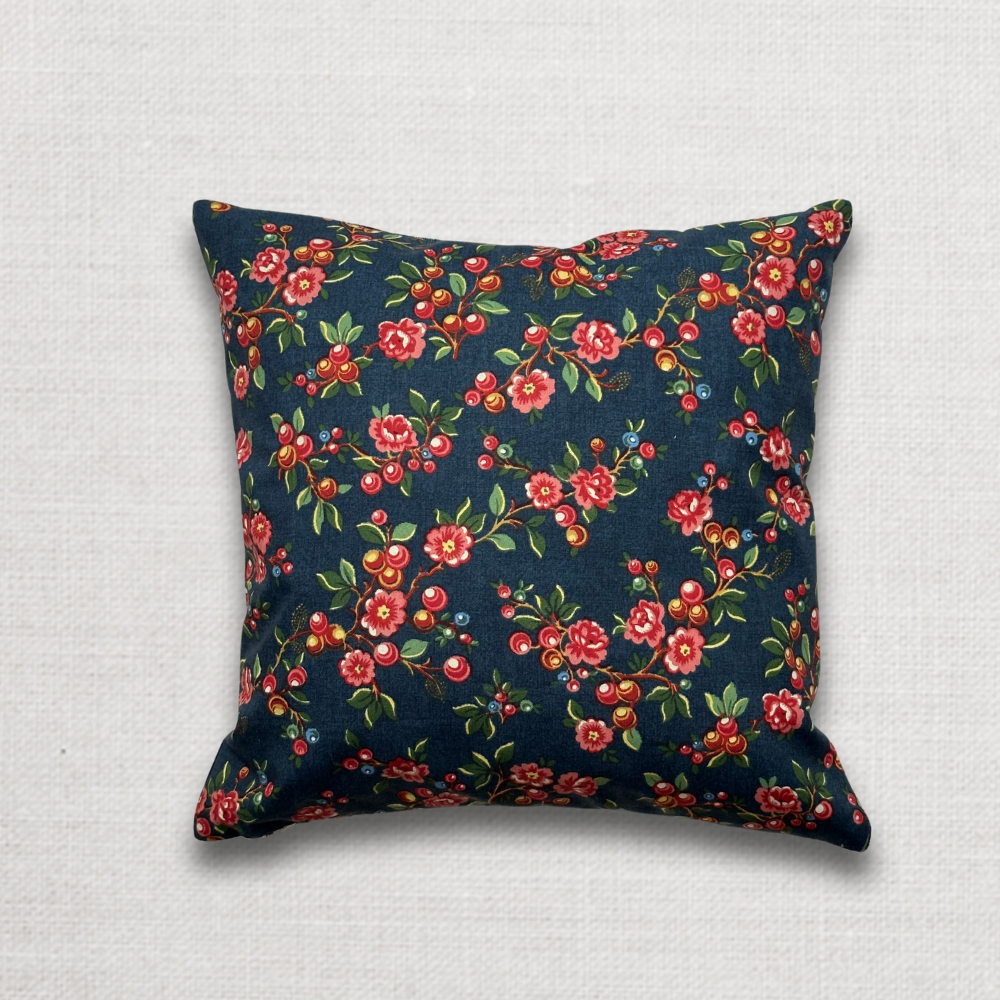 Handmade Vintage African Indigo Pillow Cover - Custom Barbarian Decor Sarafane Design (#87) for Bohemian Home Decor & Ethnic Living Room Accents