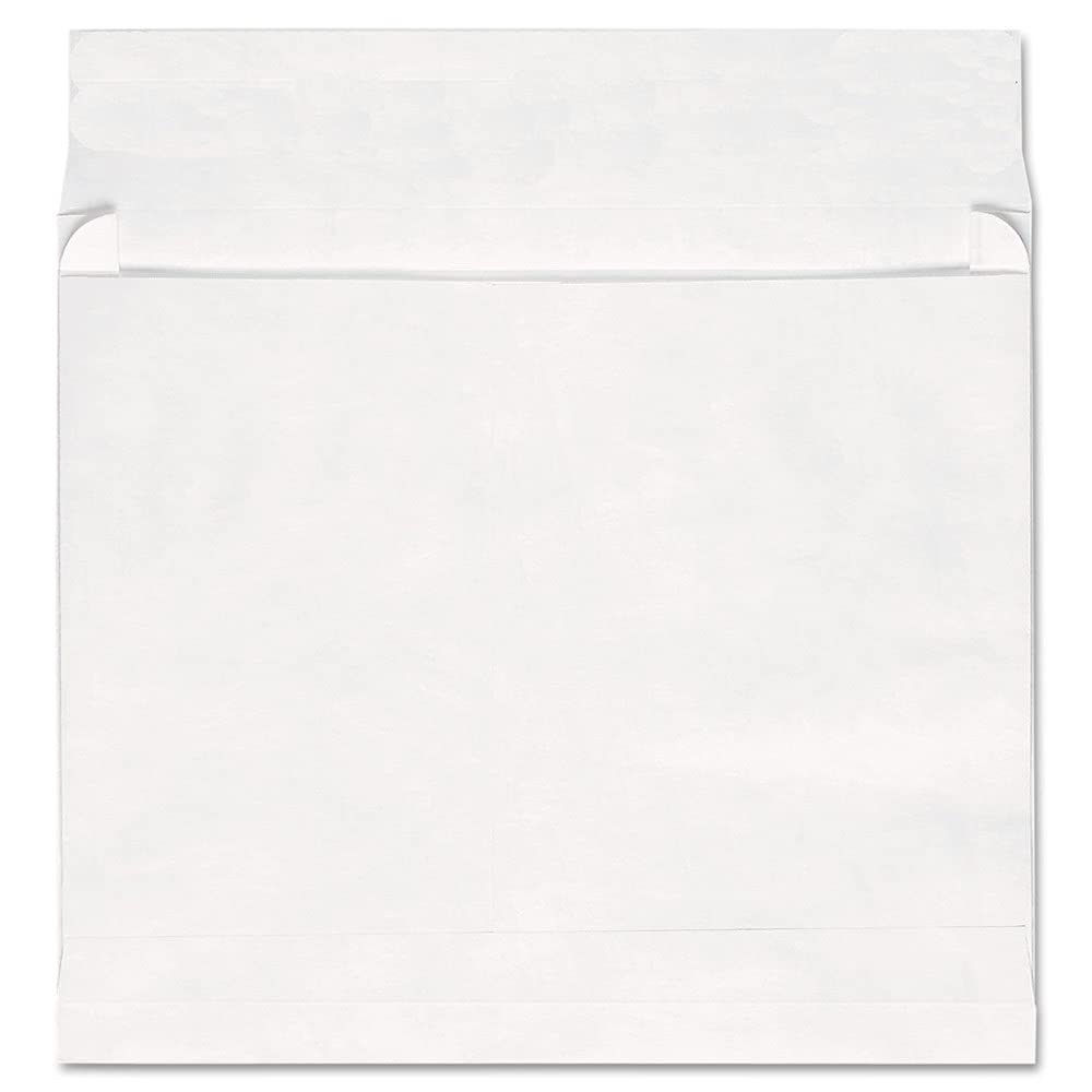 Universal 19002 Tyvek Expansion Envelope 10x13 Inches - Durable White Mailing Envelopes (Box of 100) for Shipping, Documents & Legal Papers - Waterproof & Tear-Resistant