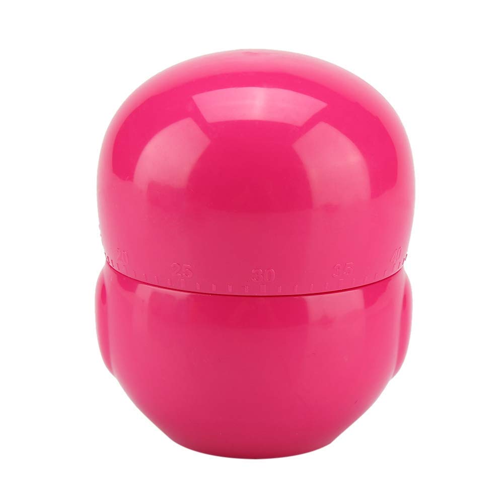 Cute Owl Shape Kitchen Timer - Mechanical Cooking Countdown Clock with Alarm, Portable Rose Design for Baking, Meal Prep, and Home Kitchen Use