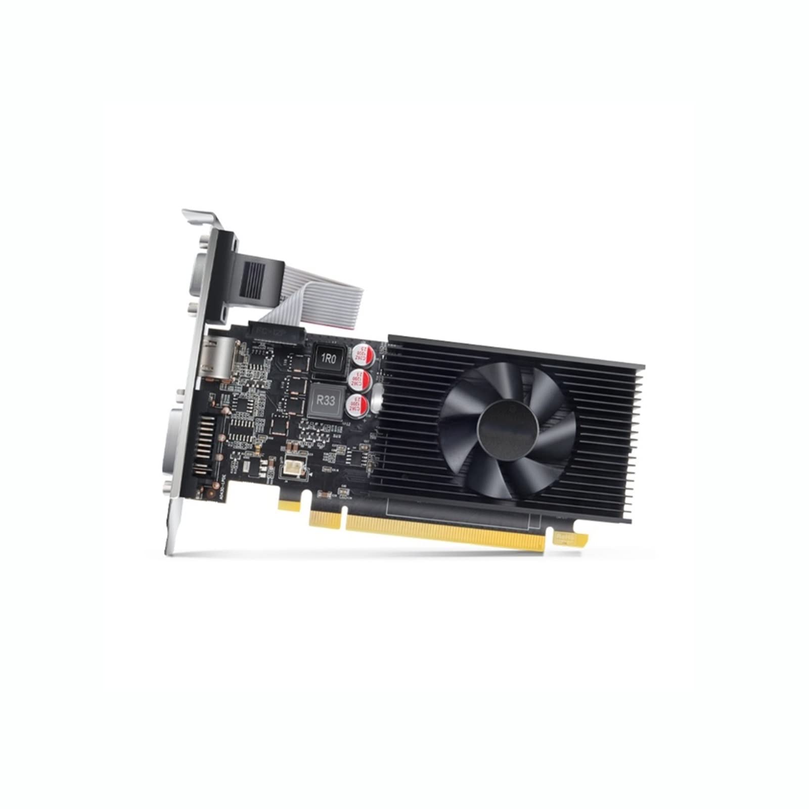 TOPOU GT730 4GB GDDR3 128Bit Low Profile Graphics Card for Desktop PCs - Upgrade for Gaming, Video Editing & Multitasking - Perfect for League of Legends, Office Work & Home Theater PCs