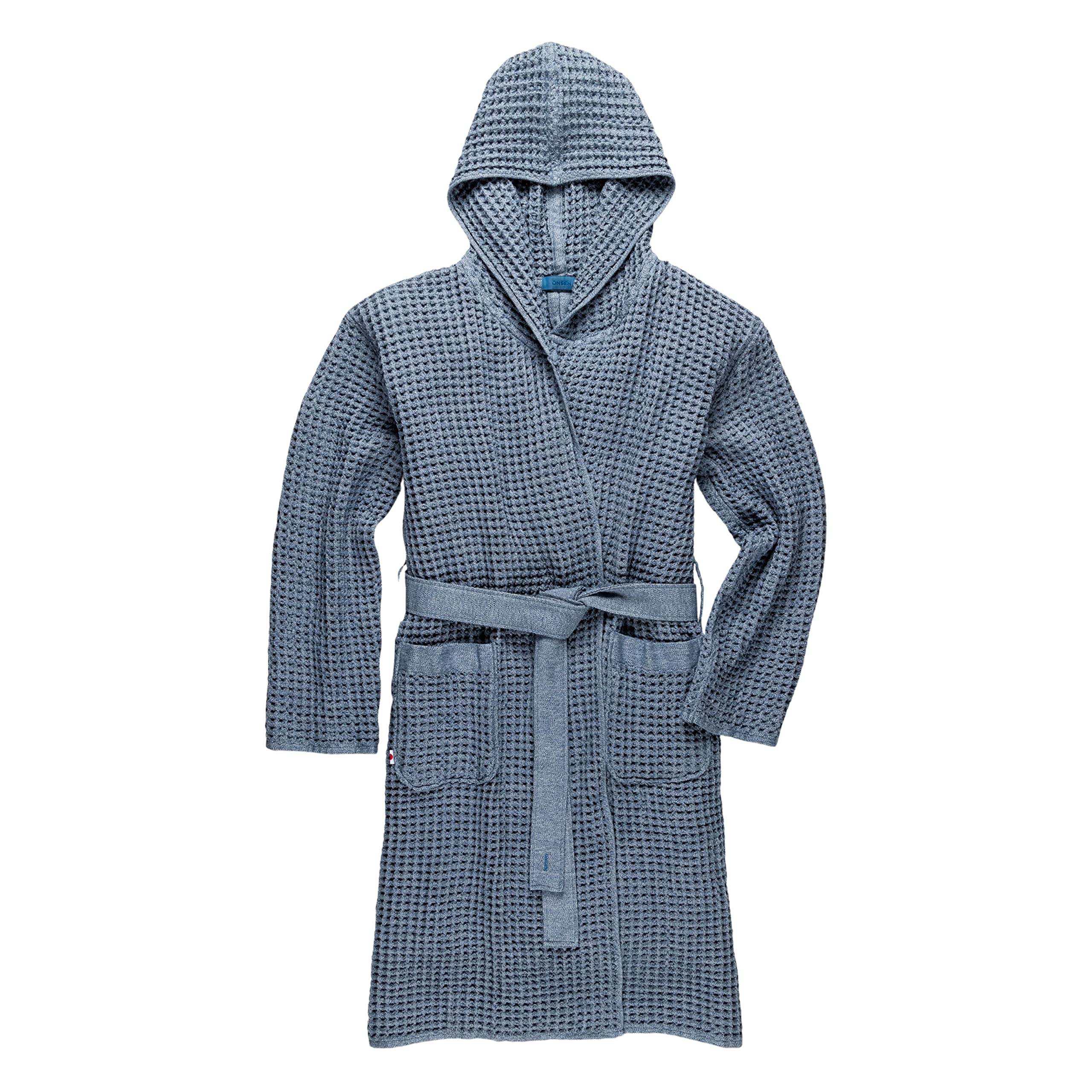 ONSEN - Premium Waffle Knit Bath Robe with Hood for Women & Men - 100% Supima Cotton - Quick Drying & Breathable - Spa, Beach & Home Relaxation Wear