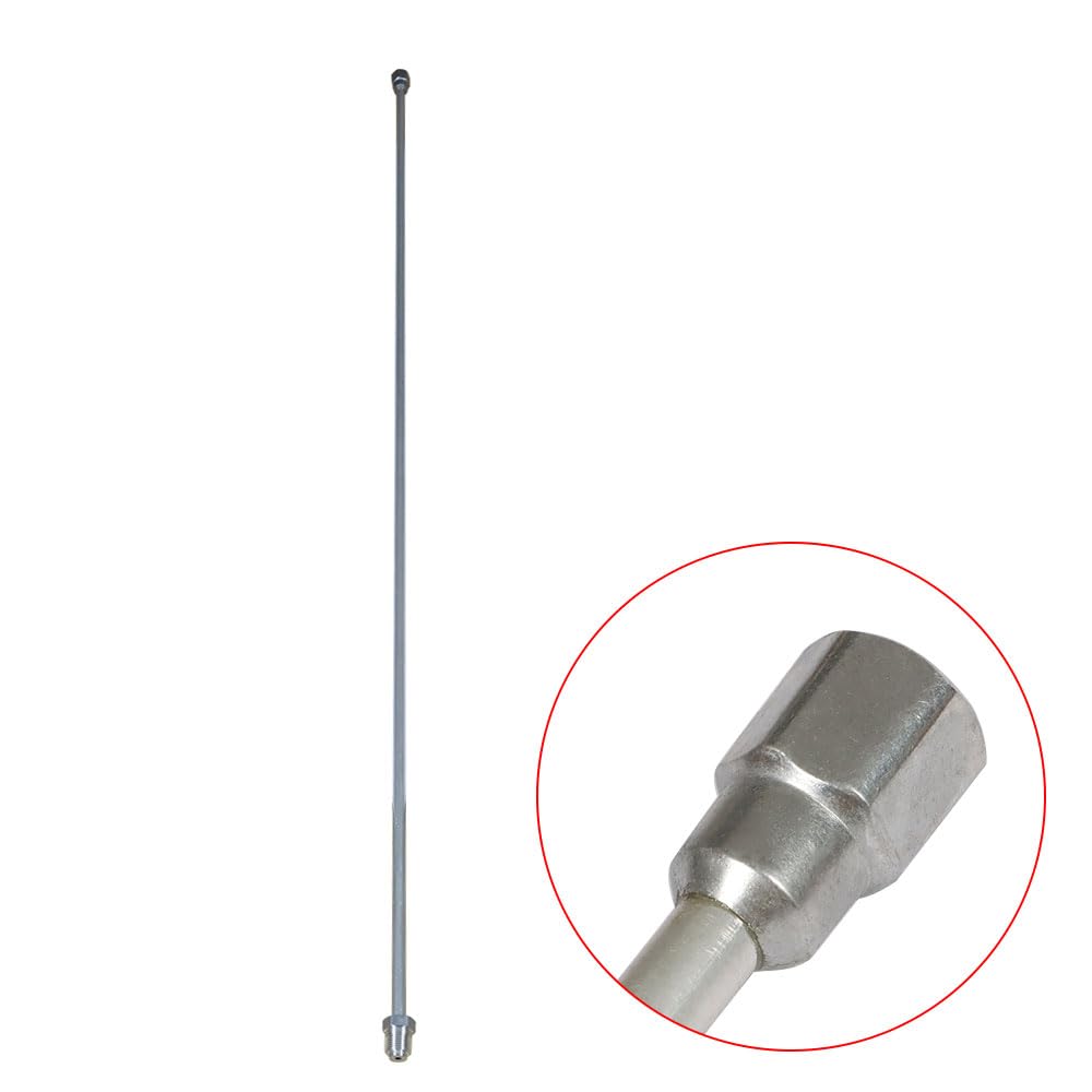 **59 Inch Airless Paint Sprayer Tip Extension Pole with Red Guard - Professional Paint Spray Gun for Walls, Ceilings & Exterior Surfaces - Perfect for Home Renovation & DIY Projects**