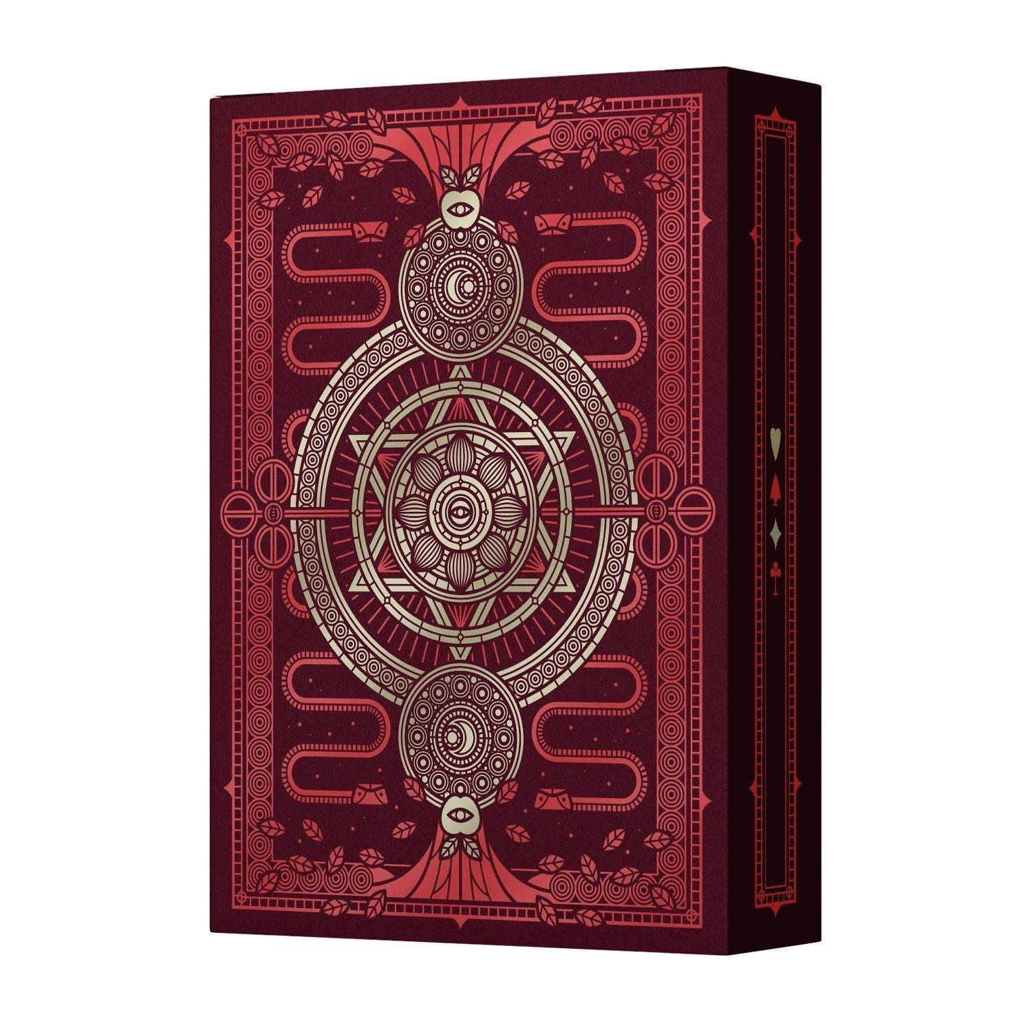 Premium SINS Red Corpus Playing Cards - Elegant Deck for Poker, Blackjack, Magic Tricks & Game Nights - Perfect for Parties, Casino Nights & Collectors