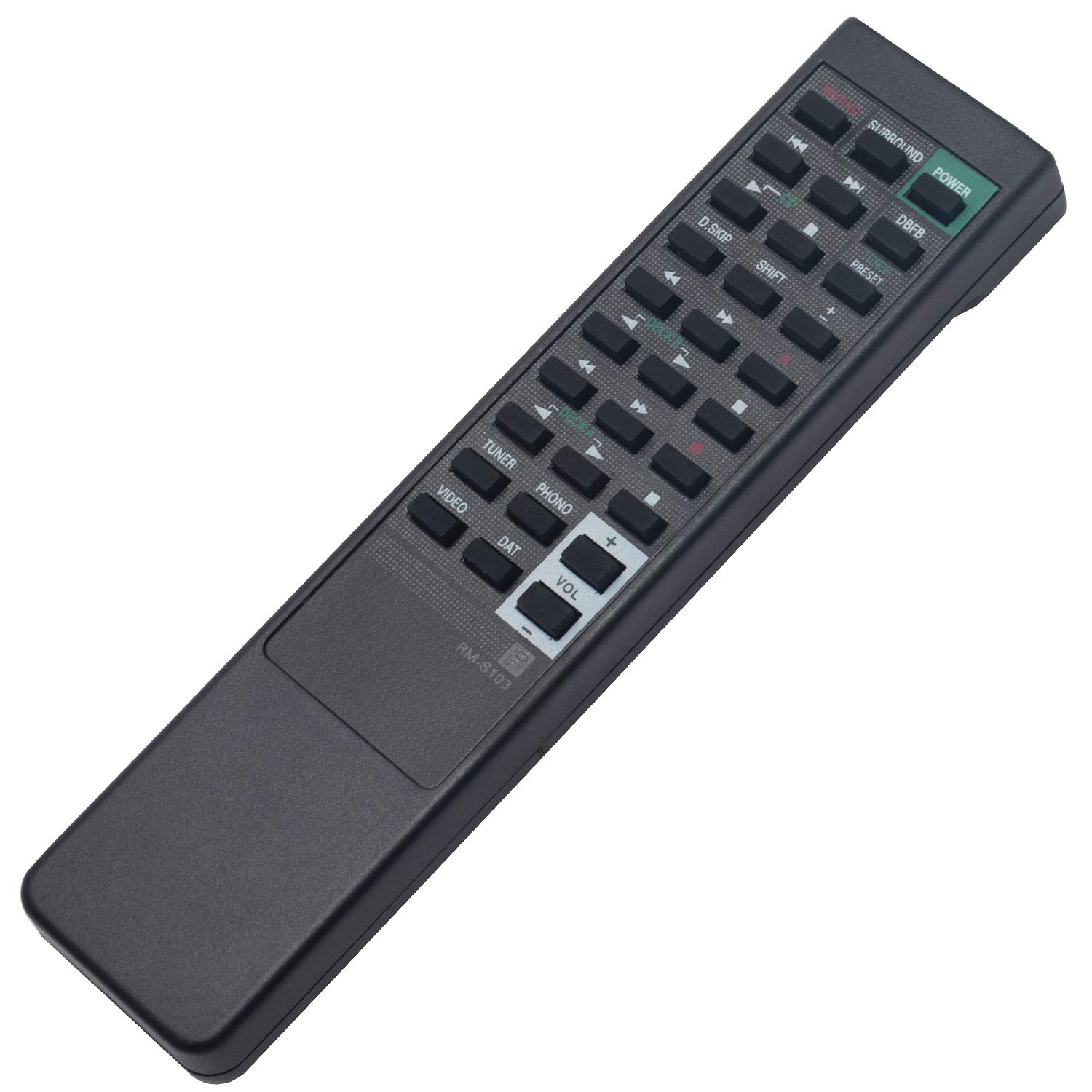 WINFLIKE RMS103 Replacement Remote Control for Sony Stereo Receiver - Compatible with STRAV570X, STRGX49ES, STRGX47ES, STR-AV23, STR-AV270X, STR-AV370X, STR-AV570X, STR-AV770X, STR-GX47ES, STR-GX49ES - Perfect for Home Theater & Audio System Control