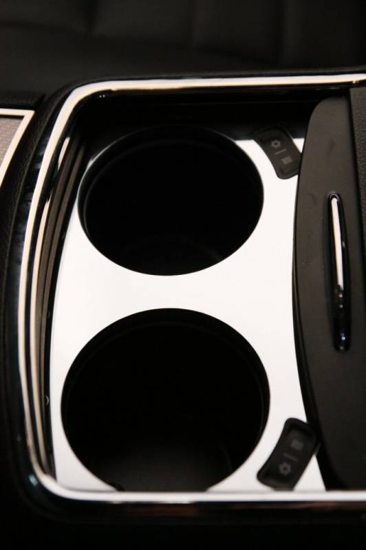 American Car Craft Cup Holder Trim Plate (Polished) for Dodge Charger R/T 2011-2014 - Premium Interior Upgrade for Enhanced Driving Experience