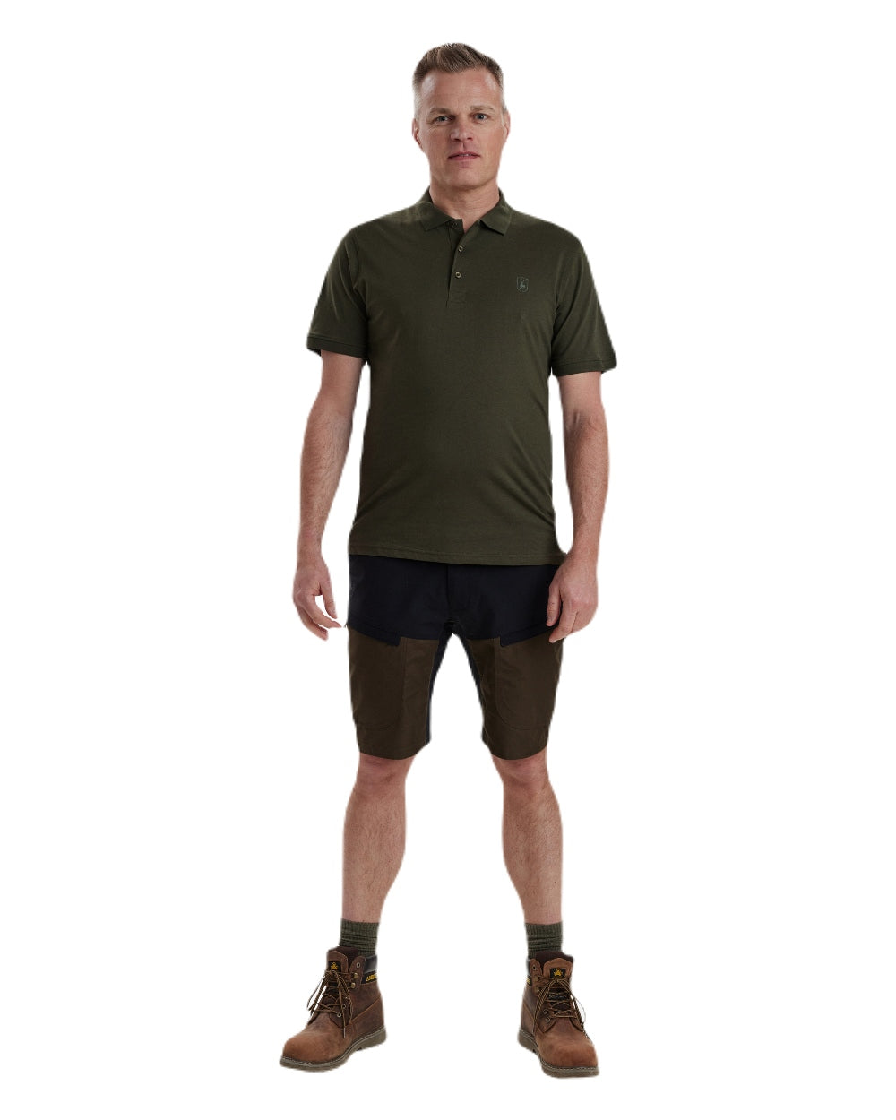 Deerhunter Christian Polo Shirt for Men - Breathable Cotton Short Sleeve Casual Top - Perfect for Church, Golf & Summer Outings