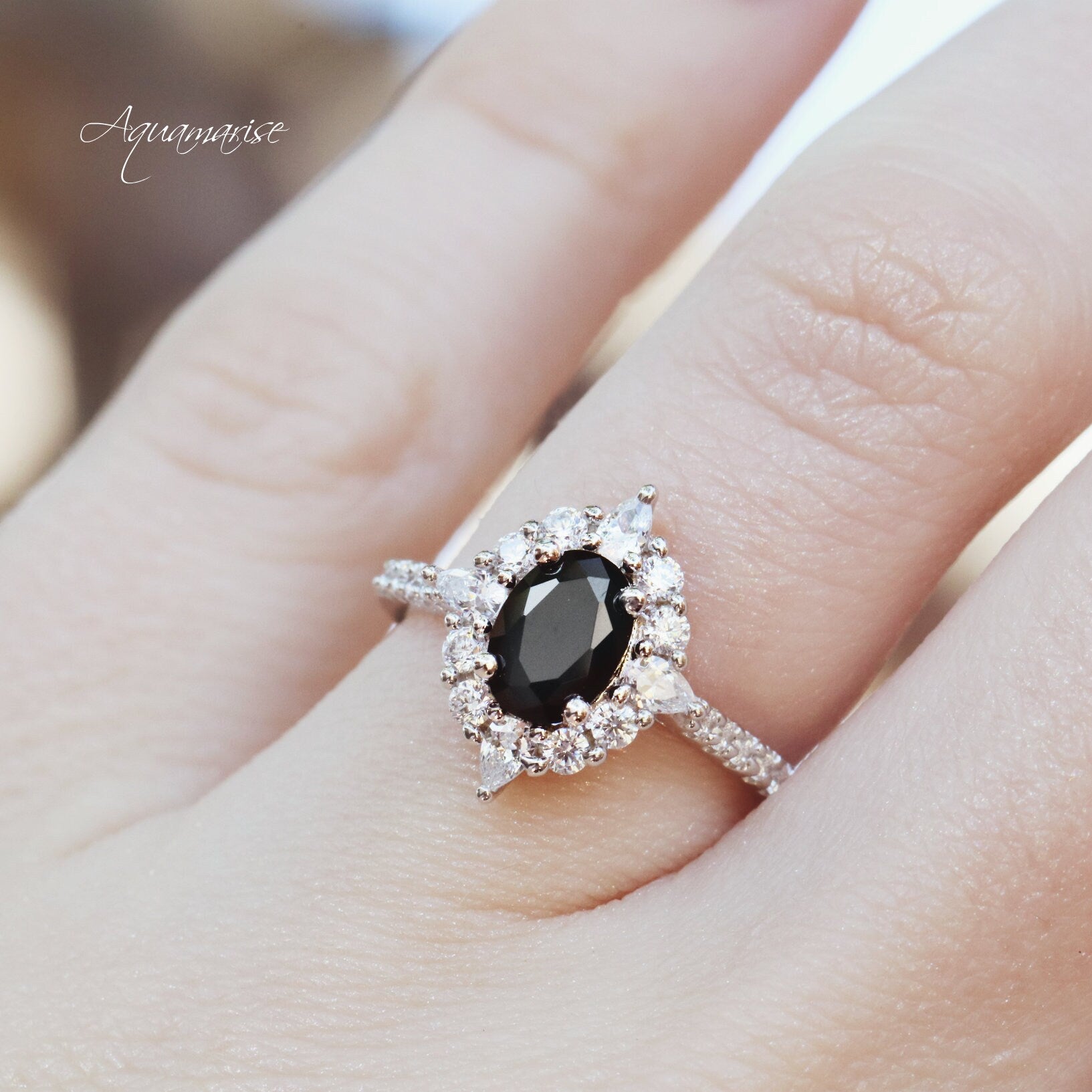 Black Onyx Sterling Silver Ring for Women - Elegant & Durable Jewelry for Everyday Wear, Gifts, and Special Occasions
