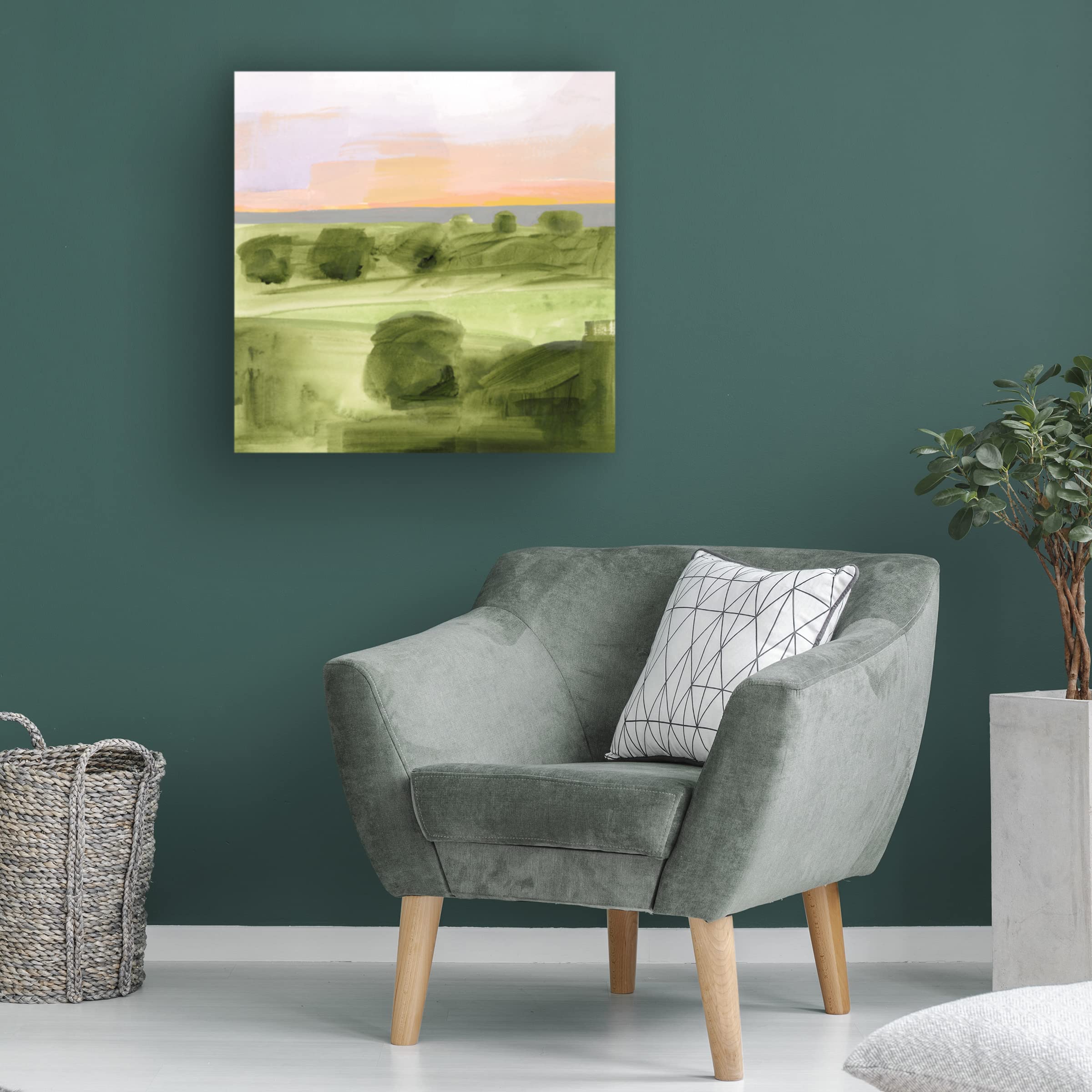 Victoria Borges 'Jotted Landscape I' Canvas Wall Art Print - Modern Abstract Painting for Living Room, Bedroom & Office Decor | Trademark Fine Art Collection