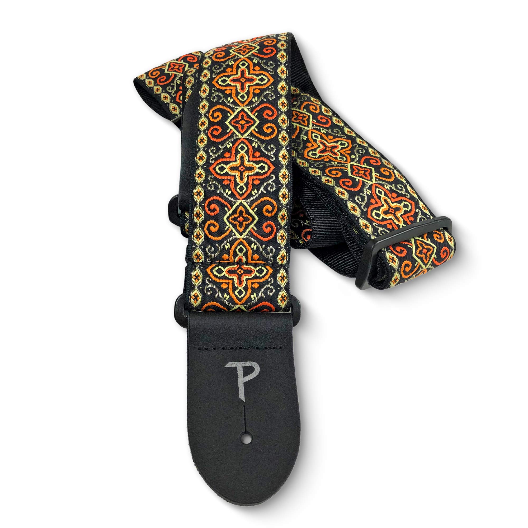 Perri's Leathers Ltd. Adjustable Leather Guitar Straps - Premium Comfortable Guitar Strap for Electric, Acoustic & Bass Guitars - Perfect for Live Performances, Studio Sessions & Practice