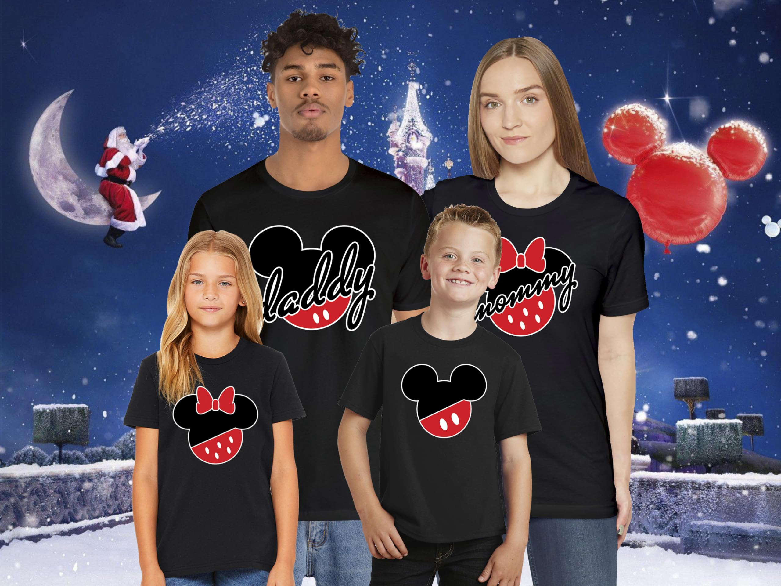 Family Vacation Matching T-Shirts for Couples, Parents & Kids - Fun Disney Mouse Design for Travel, Reunions & Theme Parks