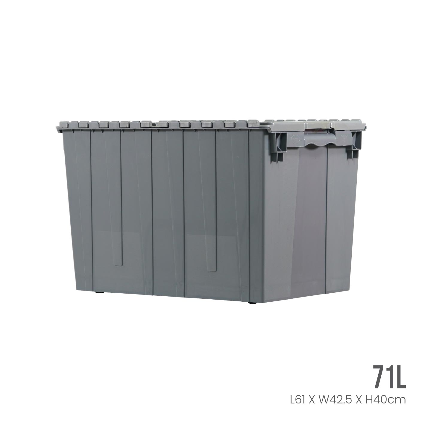 Heavy Duty Security Crate Container with Lock - ID4629 - Secure Storage for Valuables, Documents & Tools - Ideal for Home, Office & Travel Use