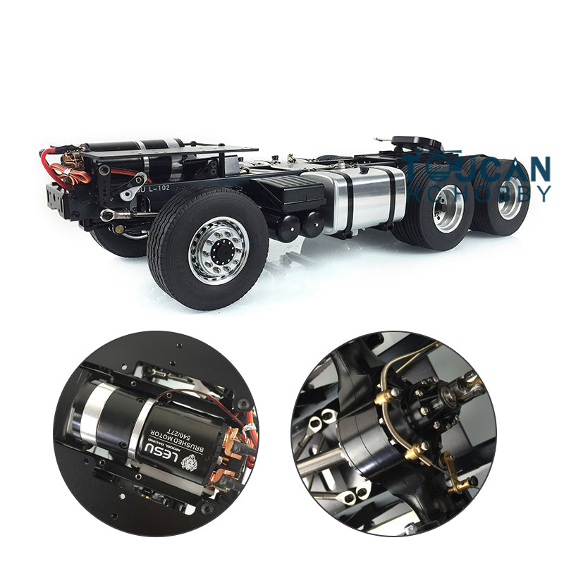 1:14 Scale 6x6 Metal Chassis DIY RC Car Model - Remote Controlled Tractor Truck with Dumper (Upgraded Version) - Perfect for Off-Road Adventure, Construction Site Play & RC Hobby Enthusiasts