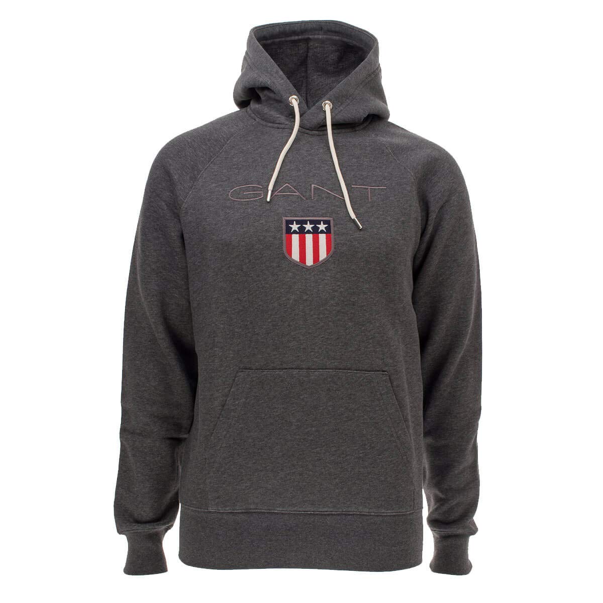 GANT Men's Shield Hoodie - Lightweight Water-Resistant Pullover for Outdoor & Casual Wear | Perfect for Hiking, Travel & Everyday Comfort