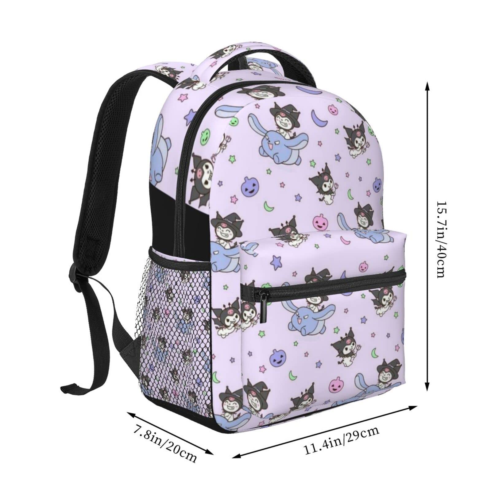 Cute Anime Backpack for College & Travel - Lightweight Laptop Backpack for Women & Girls - Kawaii Cartoon School Bag Perfect for School, Work & Daily Use