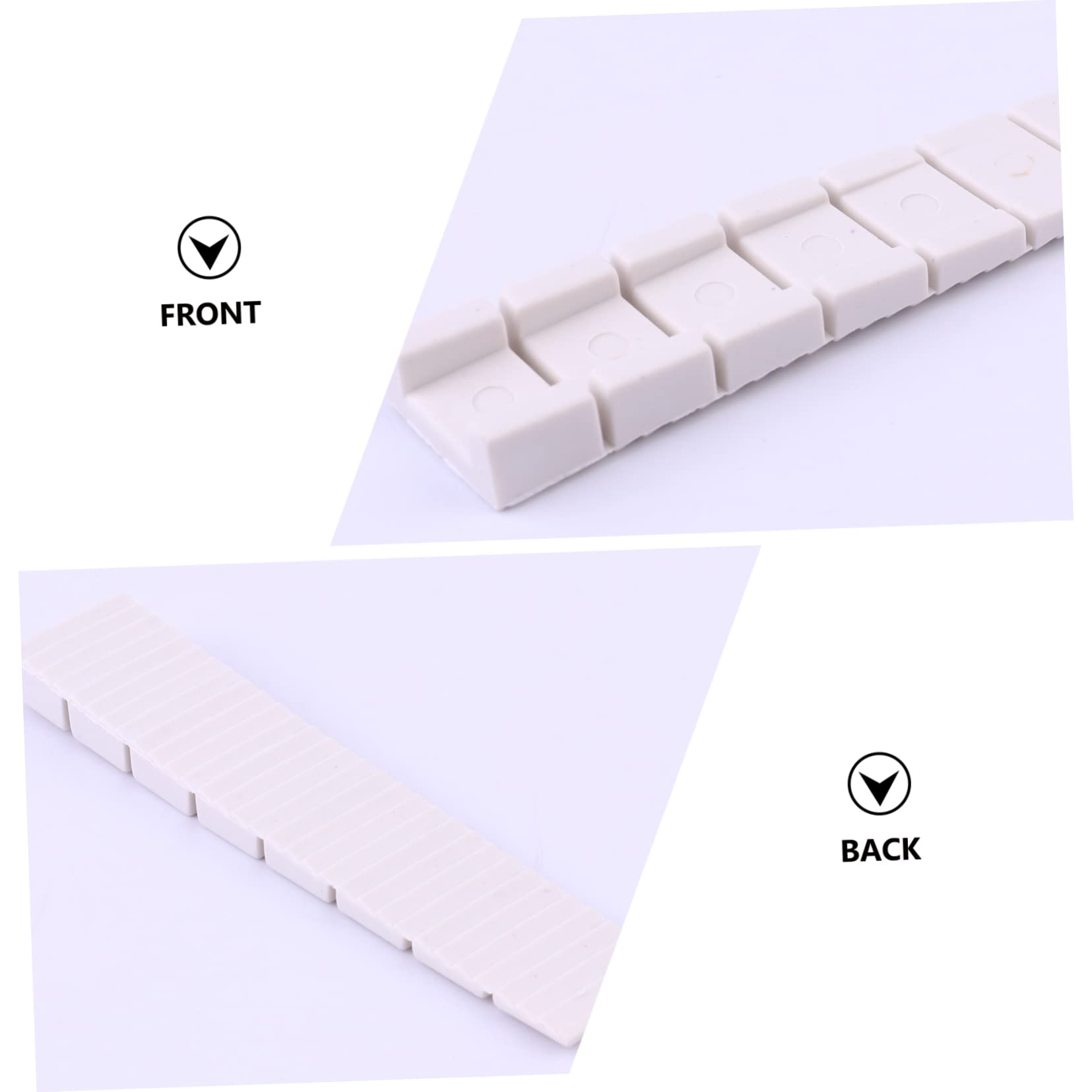Housoutil 20 Pcs Furniture Leveling Shims - Adjustable Non-Slip Plastic Wedges for Cabinets, Tables, Toilets & DIY Home Improvement (Perfect for Uneven Floors & Wobbly Furniture)