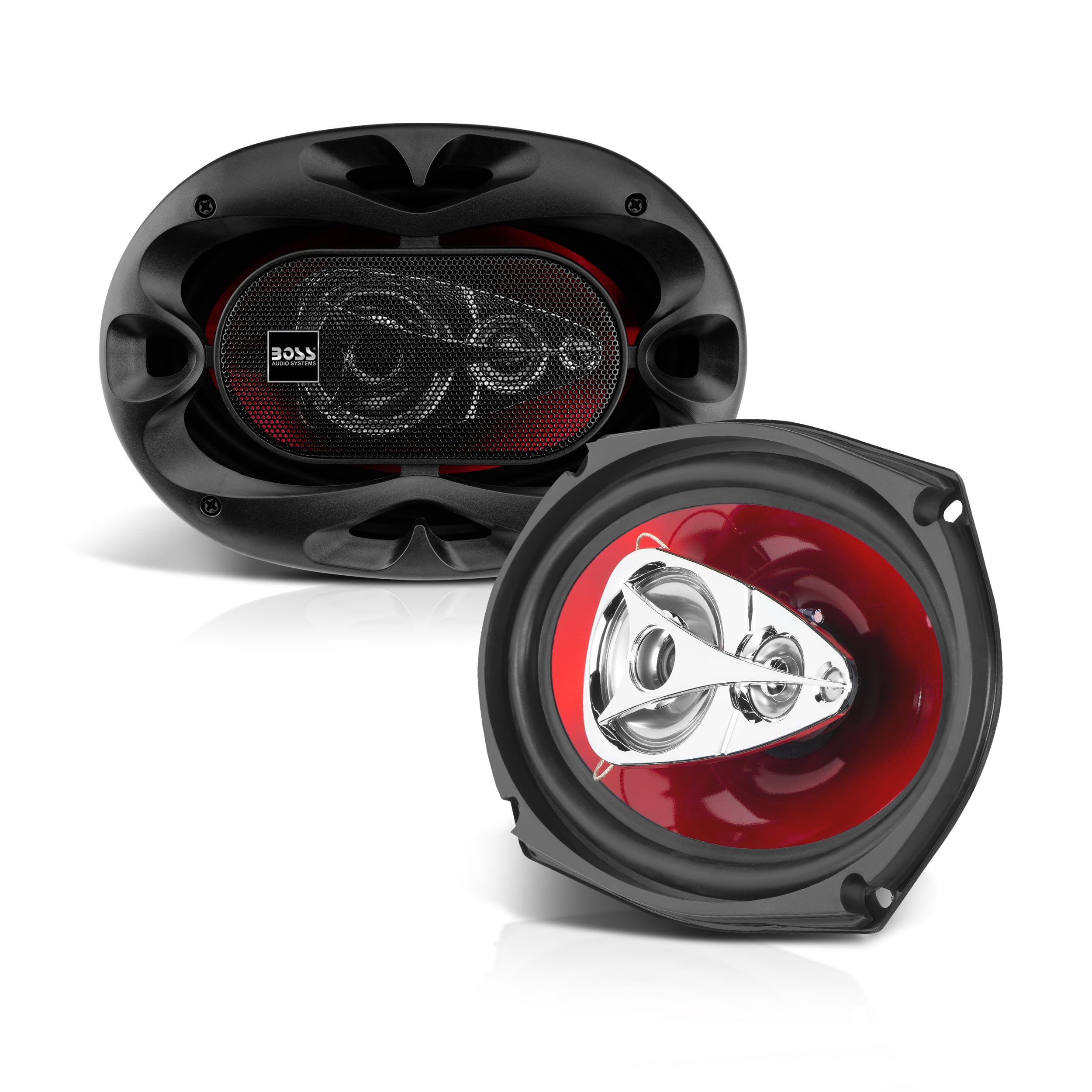 BOSS Audio CH6940 Chaos Series 6x9 Inch 500W 4-Way Coaxial Car Speakers - Premium Full Range Audio with Tweeters (Pair) - Perfect for Car Door Stereo Upgrades & Enhanced Sound Quality
