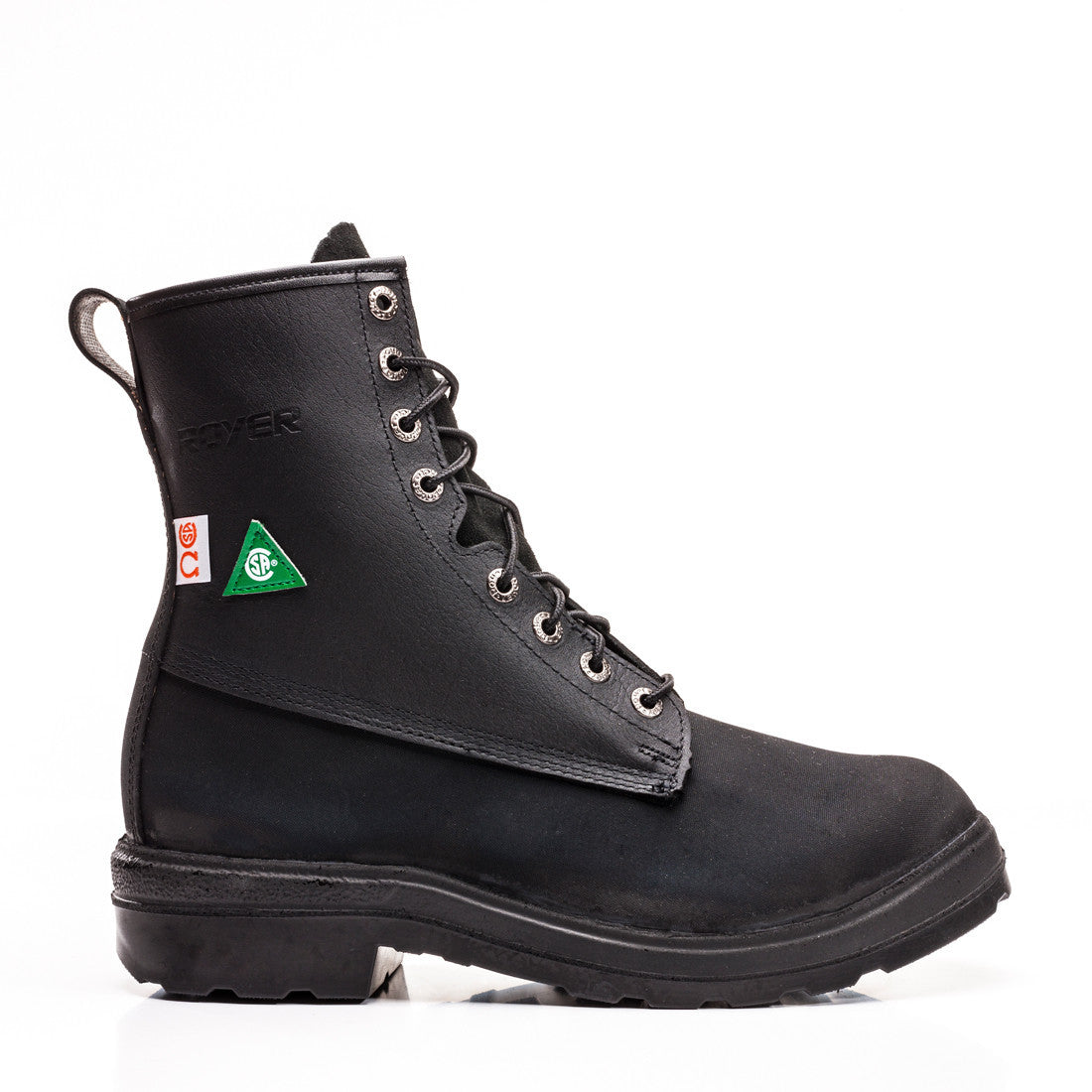 Royer 2261XP Men's 8 Inch Steel Toe Work Boots - Heavy Duty Safety Shoes for Construction, Warehouse & Industrial Work
