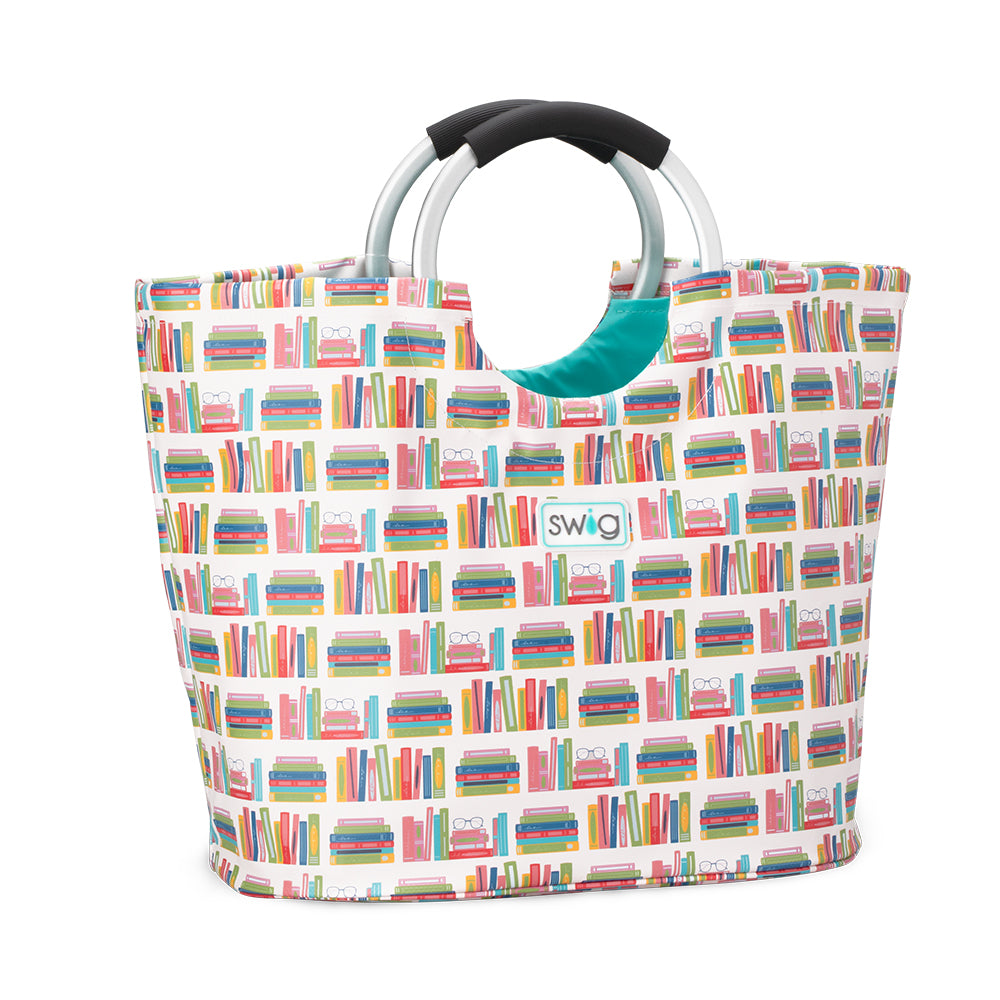 Book Club Loopi Tote Bag - Stylish & Durable Canvas Book Tote for Women | Perfect for Book Lovers, Library Visits & Reading Events