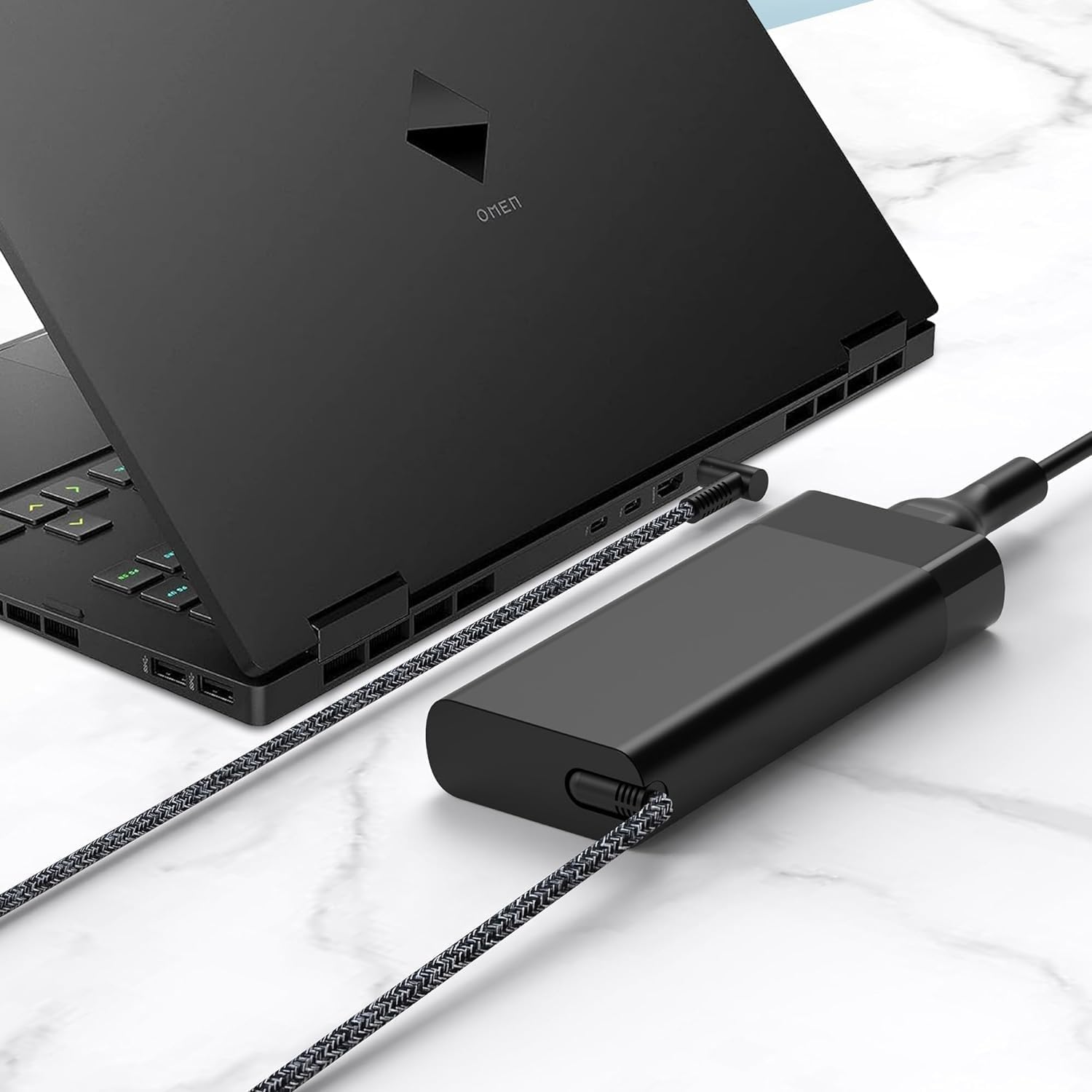 200W HP Laptop Charger - Compatible with HP Omen, Pavilion Gaming 15/16/17, ZBook Fury, Envy 15 & More (TPN-DA10 L00818-850) - AC Power Adapter for Gaming, Work & Travel