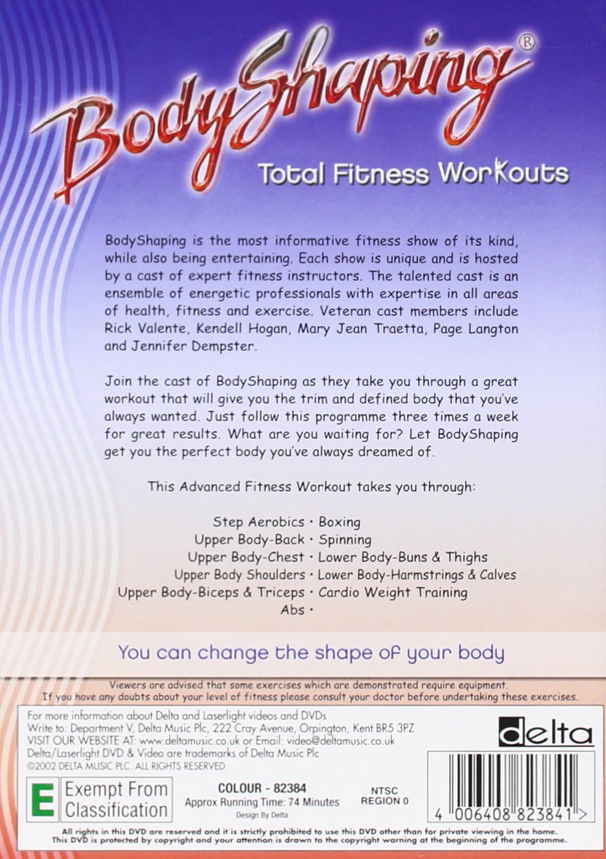 Body Shaping Total Fitness Workout DVD (2003) - Full Body Exercise Routine for Home Gym & Weight Loss Training