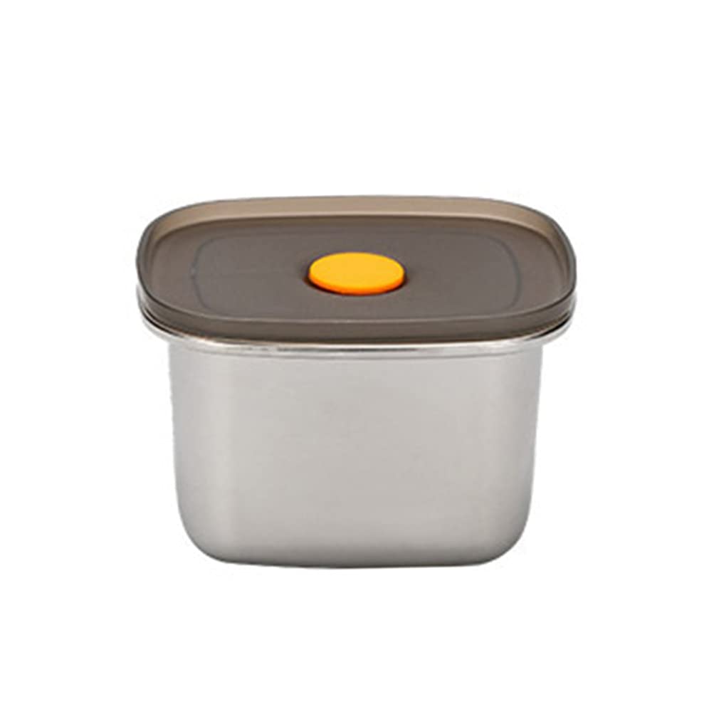 Hemoton 450ml Stainless Steel Bento Lunch Box - Leakproof Metal Food Storage Container with Airtight Lid - Eco-Friendly Lunch Box for Kids & Adults - Perfect for School, Office, Picnics & Meal Prep