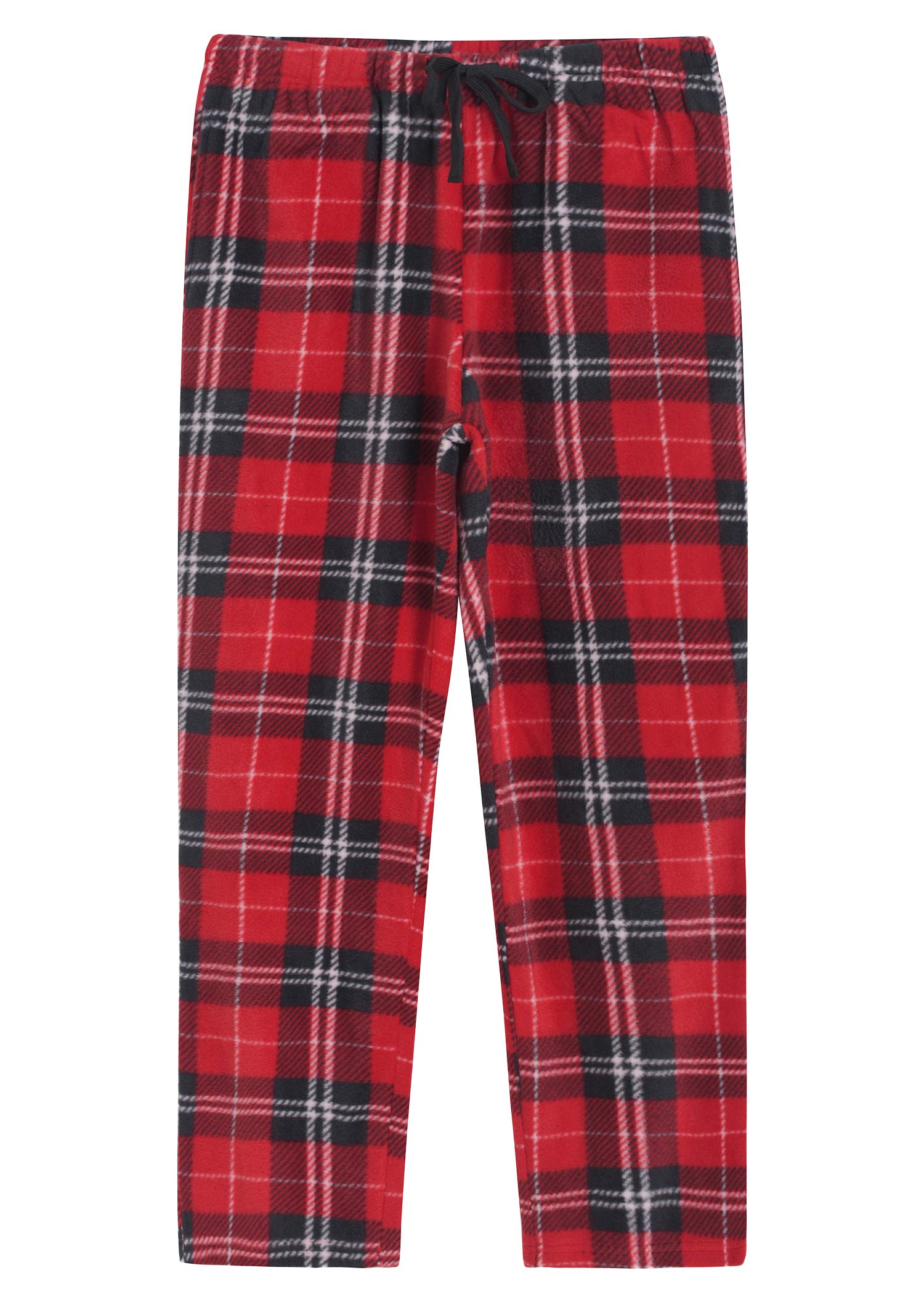 Cozy Women's Fleece Plaid Pajama Pants with Pockets - Soft Winter Sleepwear & Lounge Pants for Home, Travel & Relaxation