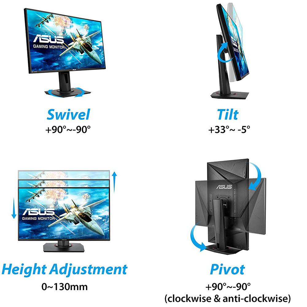 ASUS 27-inch Full HD 1080p 165Hz Gaming Monitor with G-SYNC Compatibility & Keyboard Bundle - Perfect for Esports, Streaming, and Multi-Screen Workstations
