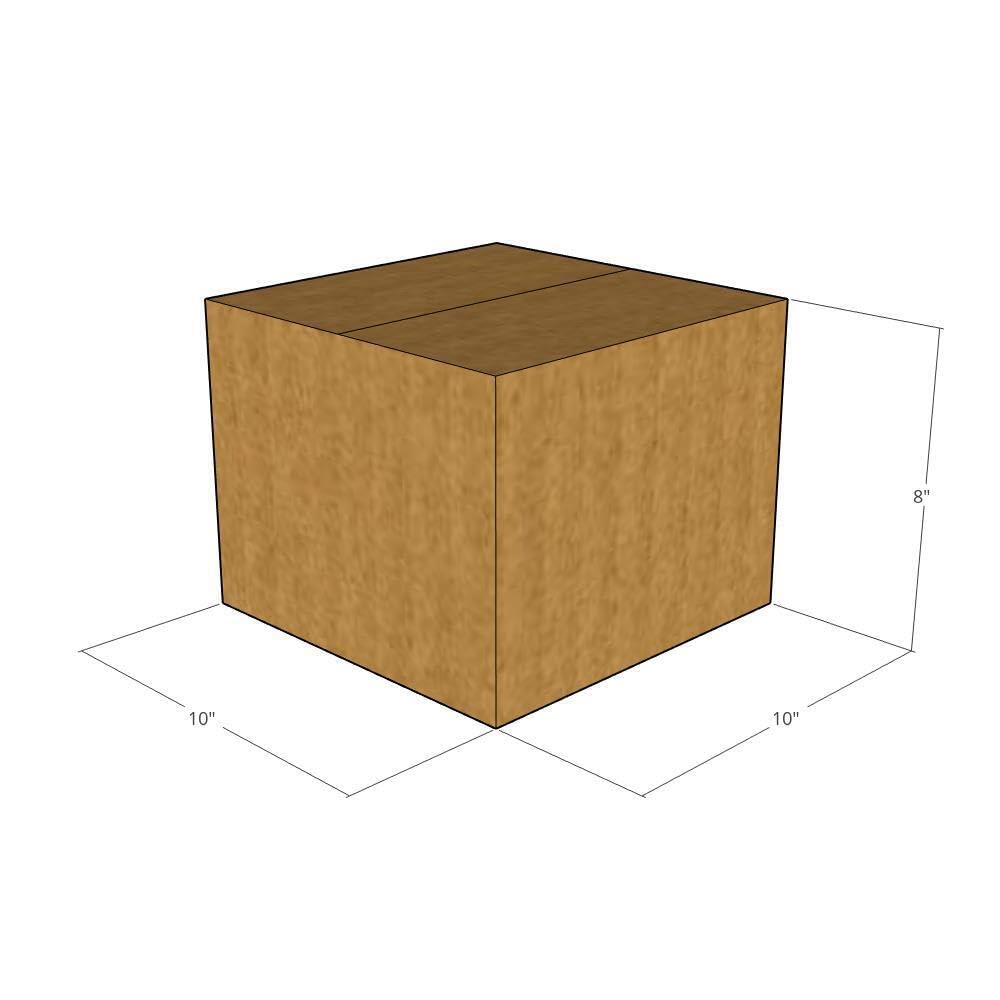25 Pack 10x10x8 Inch 32 ECT Corrugated Moving Boxes - Heavy Duty Shipping Boxes for Business, Office & Home Use | Perfect for Packing, Storage & Ecommerce Shipping