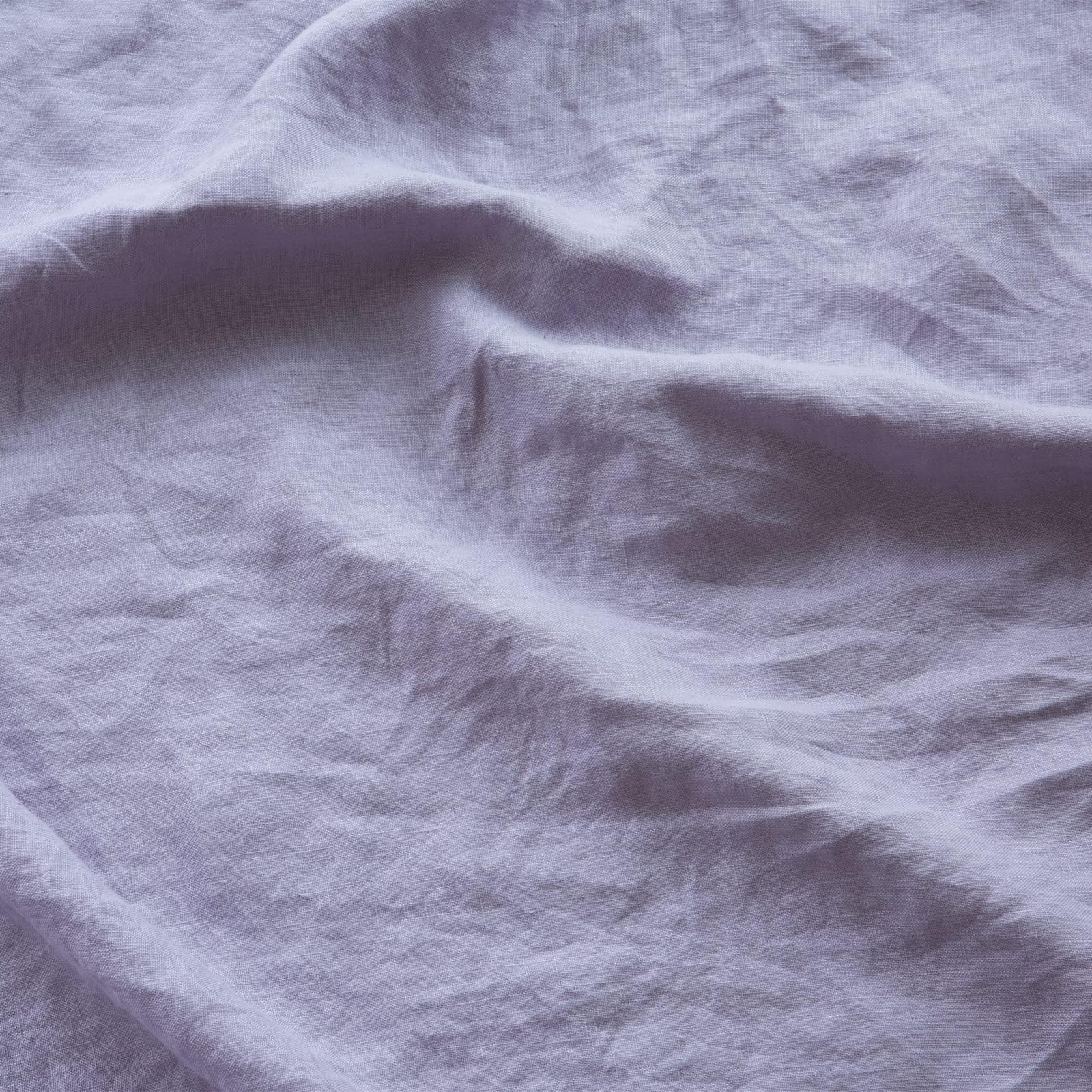 Premium 100% French Linen Sheet Set King Size 4-Piece - Natural Breathable Soft Durable All-Season Bedding - Luxury Lilac Bed Sheets for Master Bedroom & Guest Room Comfort