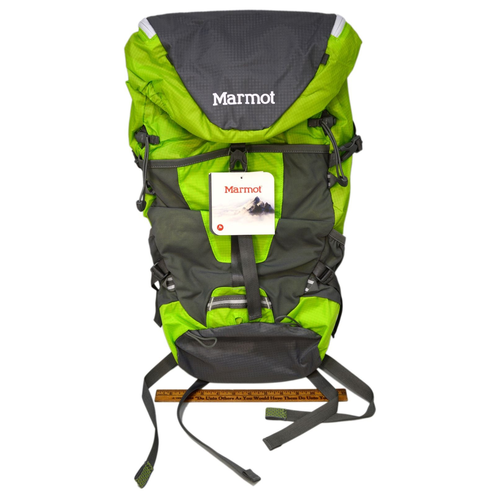 MARMOT KOMPRESSOR SUMMIT Hiking Backpack - Lightweight Daypack for Outdoor Adventures, Lime Green #25470 - Perfect for Hiking, Camping & Travel Gear