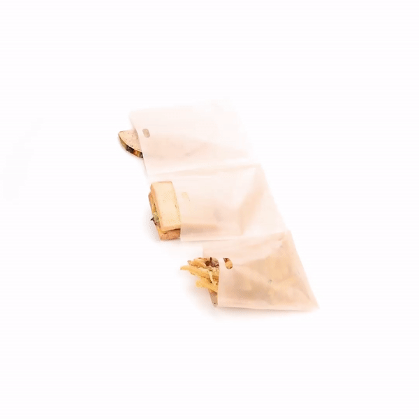 Non-Stick Heat-Resistant Kraft Plastic Toaster Bags - 6 Count Box | Reusable & Semi-Disposable | Perfect for Sandwiches, Bagels & Breakfast Toasting
