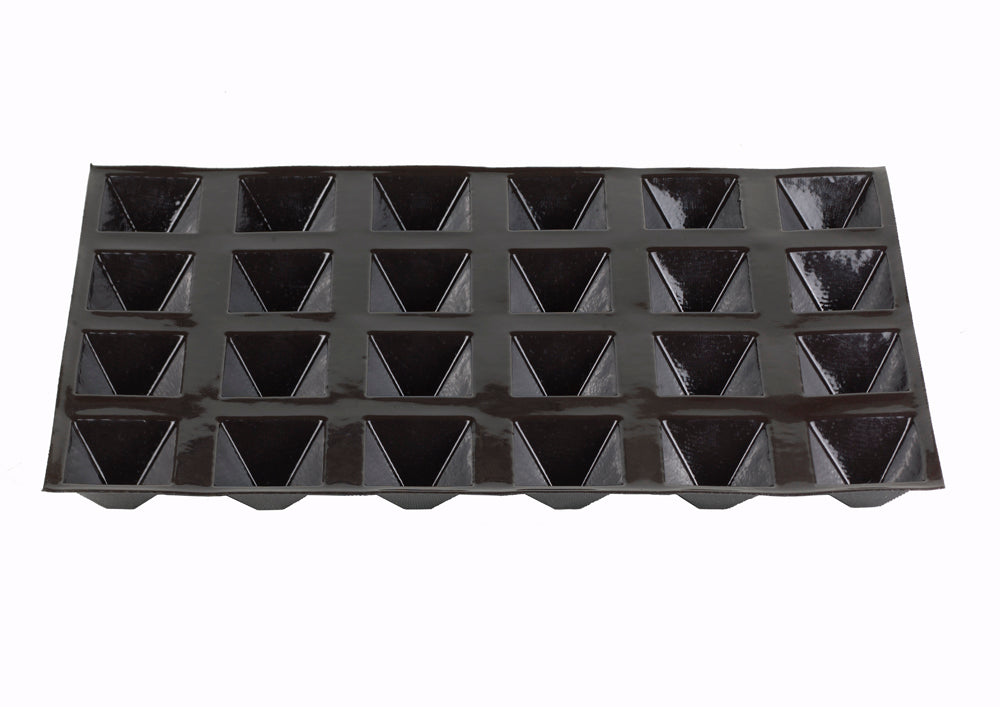 Flexipan Pyramid Silicone Mold - 24 Cavities for Baking, Cake Decorating & Chocolate Making | Perfect for Home Bakers & Professional Chefs