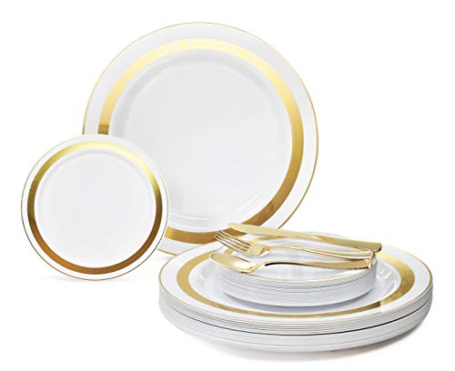 A4. Soleil White & Gold, Gold Silverware