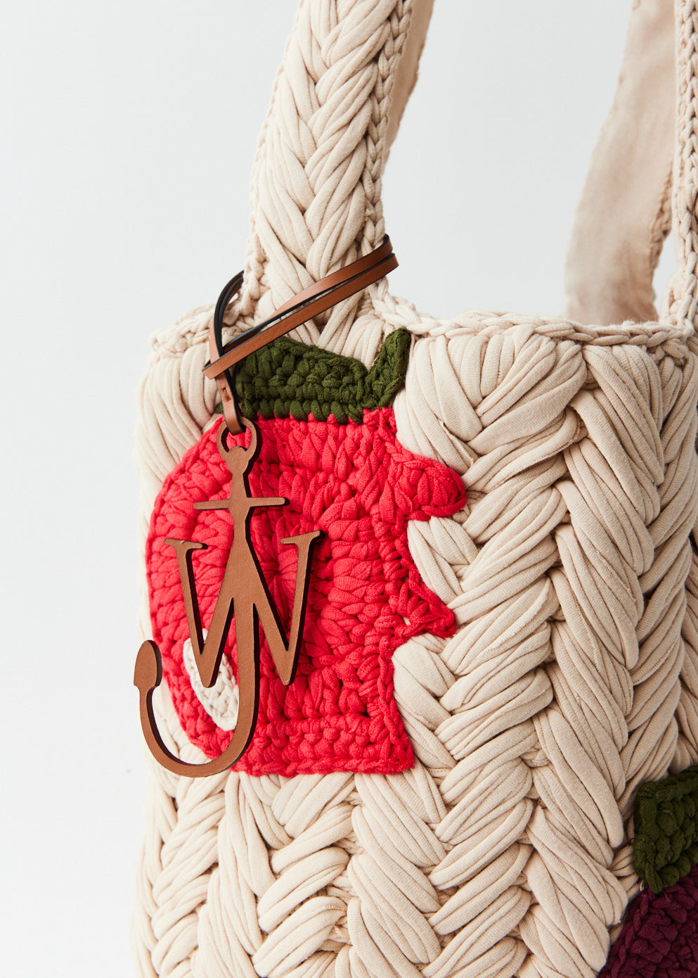 Apple Knitted Shopper Bag - Eco-Friendly Cotton Tote for Women | Perfect for Grocery Shopping, Beach Trips & Daily Use