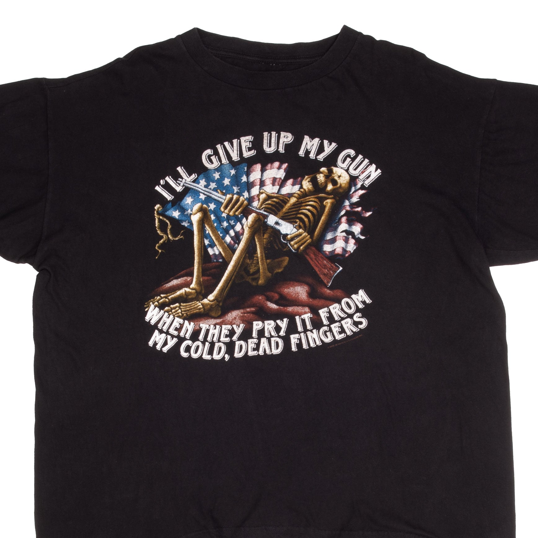 Vintage 1990s US Military Graphic Tee Shirt - 2XL Size - Retro Army Style Cotton T-Shirt for Men - Perfect for Casual Wear, Vintage Lovers & Military Enthusiasts