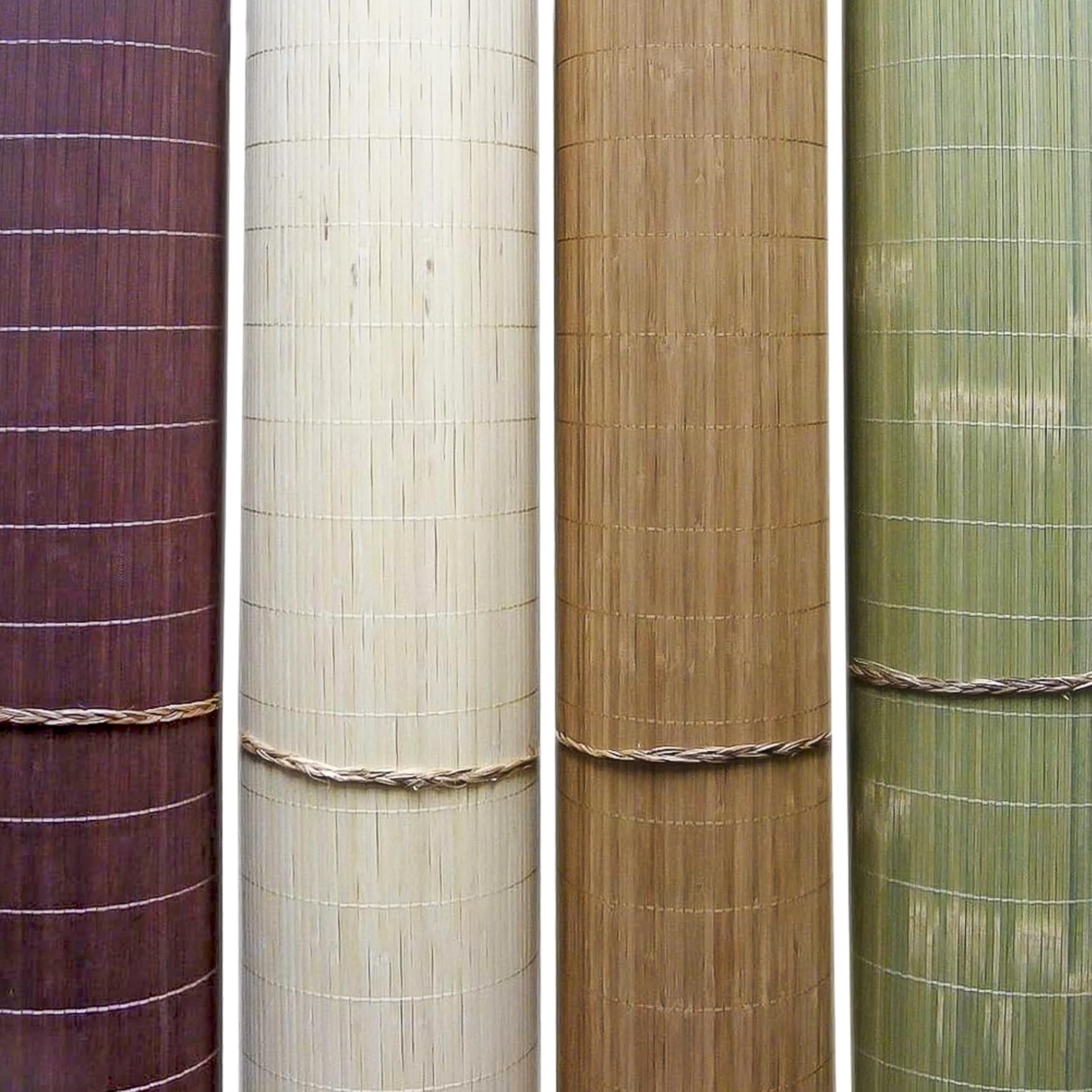 FOREVER BAMBOO Natural Tatami Bamboo Wall Panels - Eco-Friendly Home Decor for Living Room, Bedroom & Office - Decorative Wall & Ceiling Treatment - 4 ft Height x 50 ft Length - Perfect for Zen, Asian & Modern Interior Design Styles