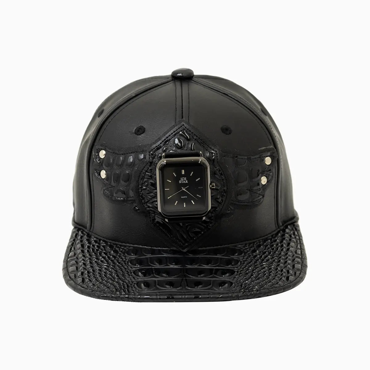 Breyer's Buck 50 Leather Watch Hat for Men - Genuine Leather Adjustable Outdoor Cap with Watch Slot - Perfect for Hunting, Fishing, and Outdoor Adventures