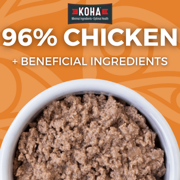 KOHA LID Chicken Pate Grain-Free Canned Cat Food - Limited Ingredient Diet for Sensitive Stomach - Perfect for Indoor Cats & Kittens with Food Allergies