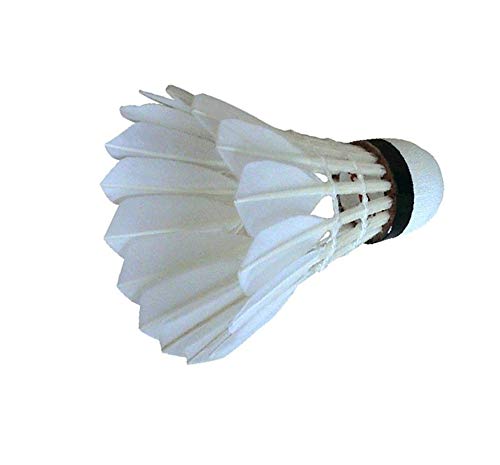 Monika Sports FS 301 Feather Badminton Shuttlecocks - 3 Pack for Professional Training & Tournament Play | Premium Quality for Indoor & Outdoor Badminton Games