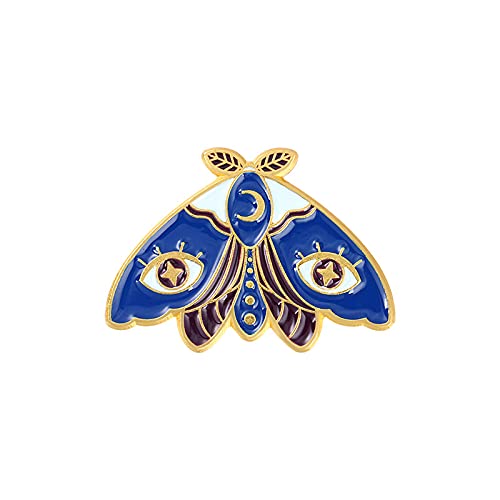 Cute Moth Enamel Pins for Backpacks & Jackets - Butterfly Lapel Pin Set for School & Office