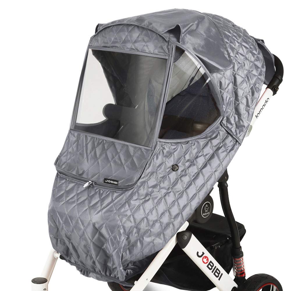 Universal Baby Stroller Rain Cover - Windproof & Warm Weather Protection for Infants - Breathable & Durable Stroller Canopy for All Seasons - Perfect for Rainy Days, Cold Weather & Outdoor Walks